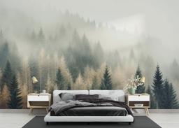 Cream Green Trees mockup 3