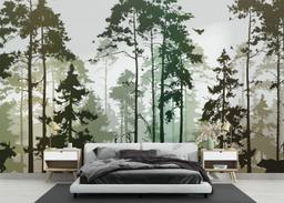 Foggy Yellow Forest mockup 3