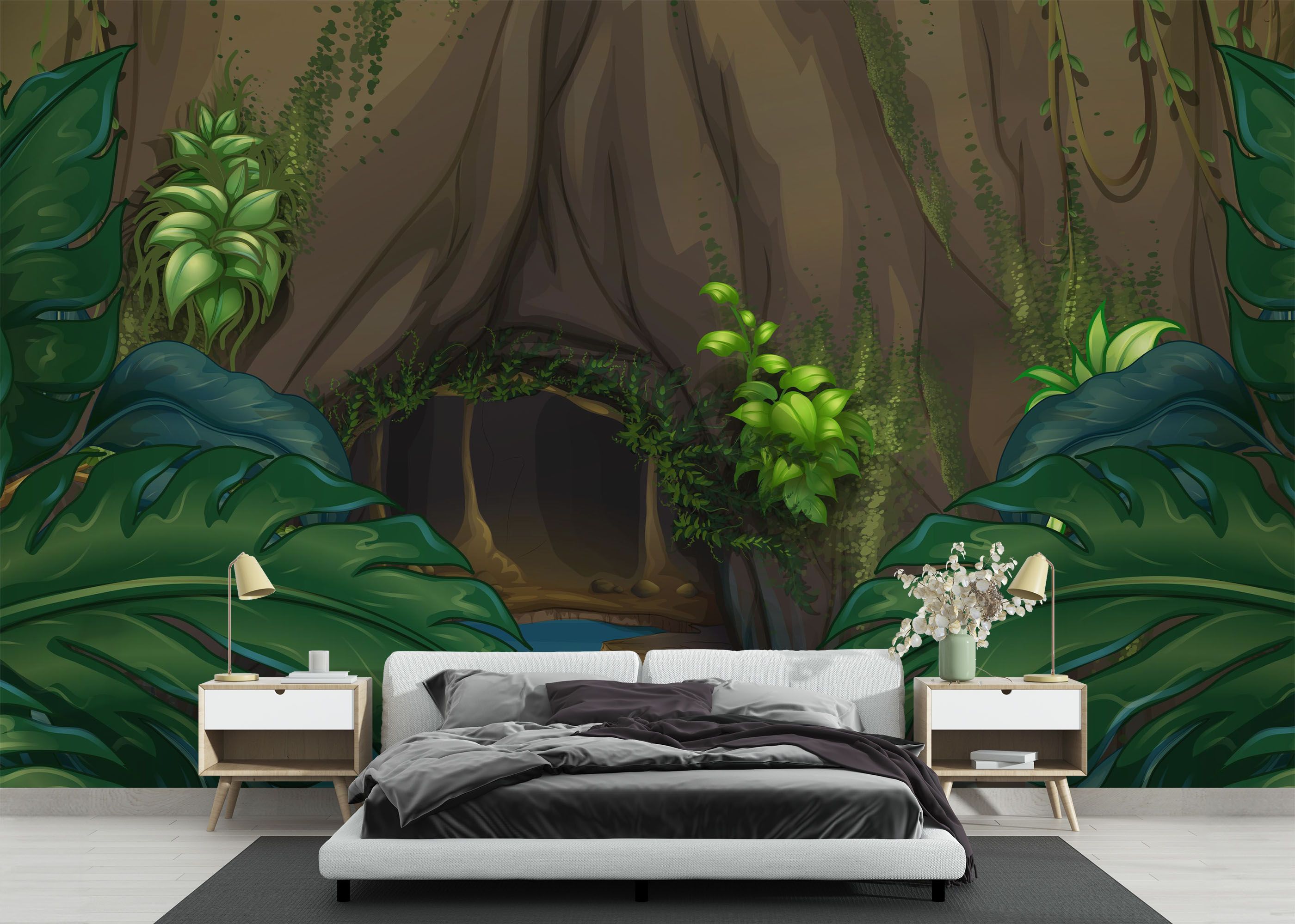 Forest Water Cartoon mockup 3