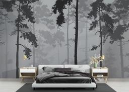 Grey Foggy Forest mockup 3