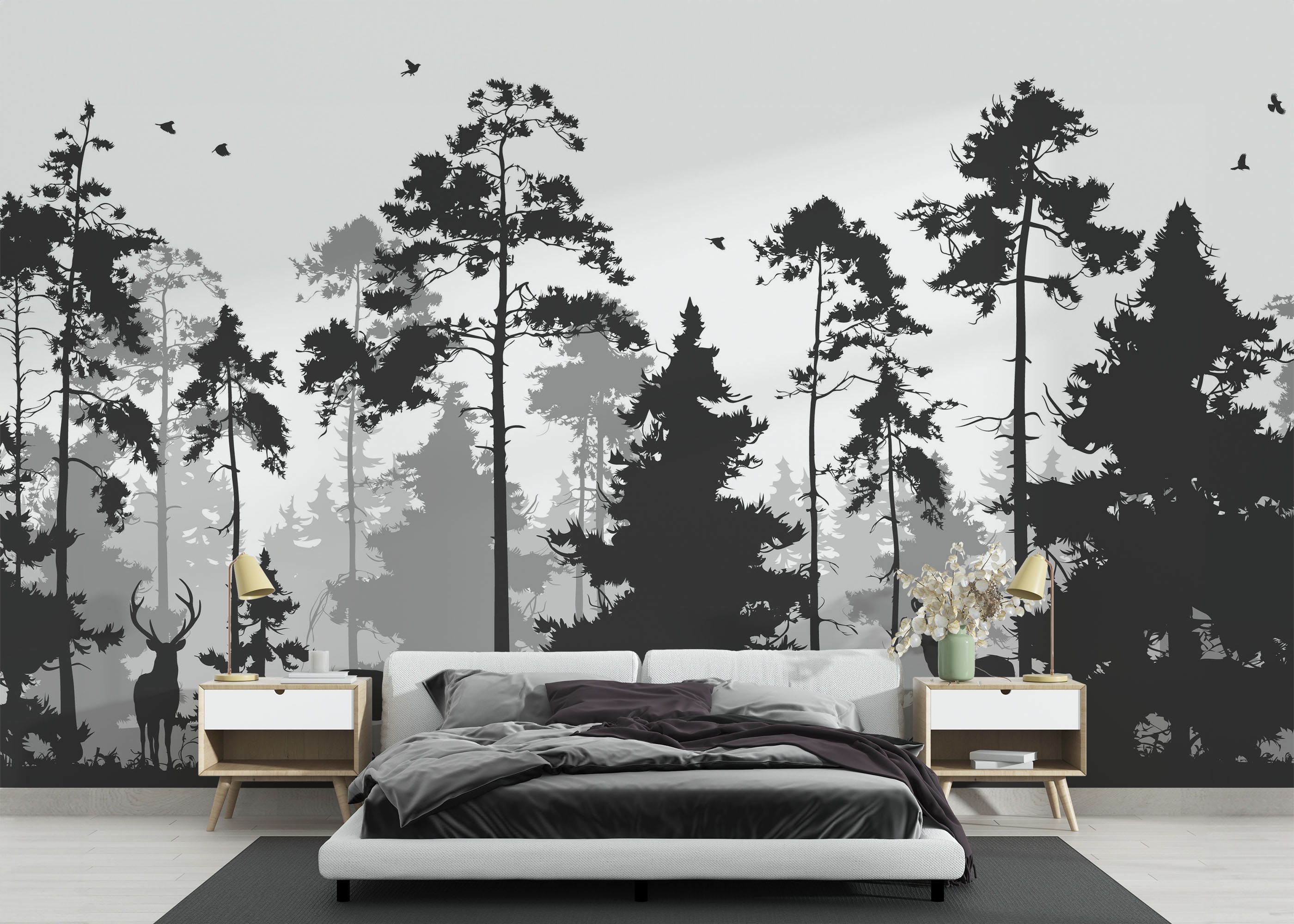 Grey Forest Deer mockup 3