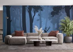 Blue Forest Deer mockup 4