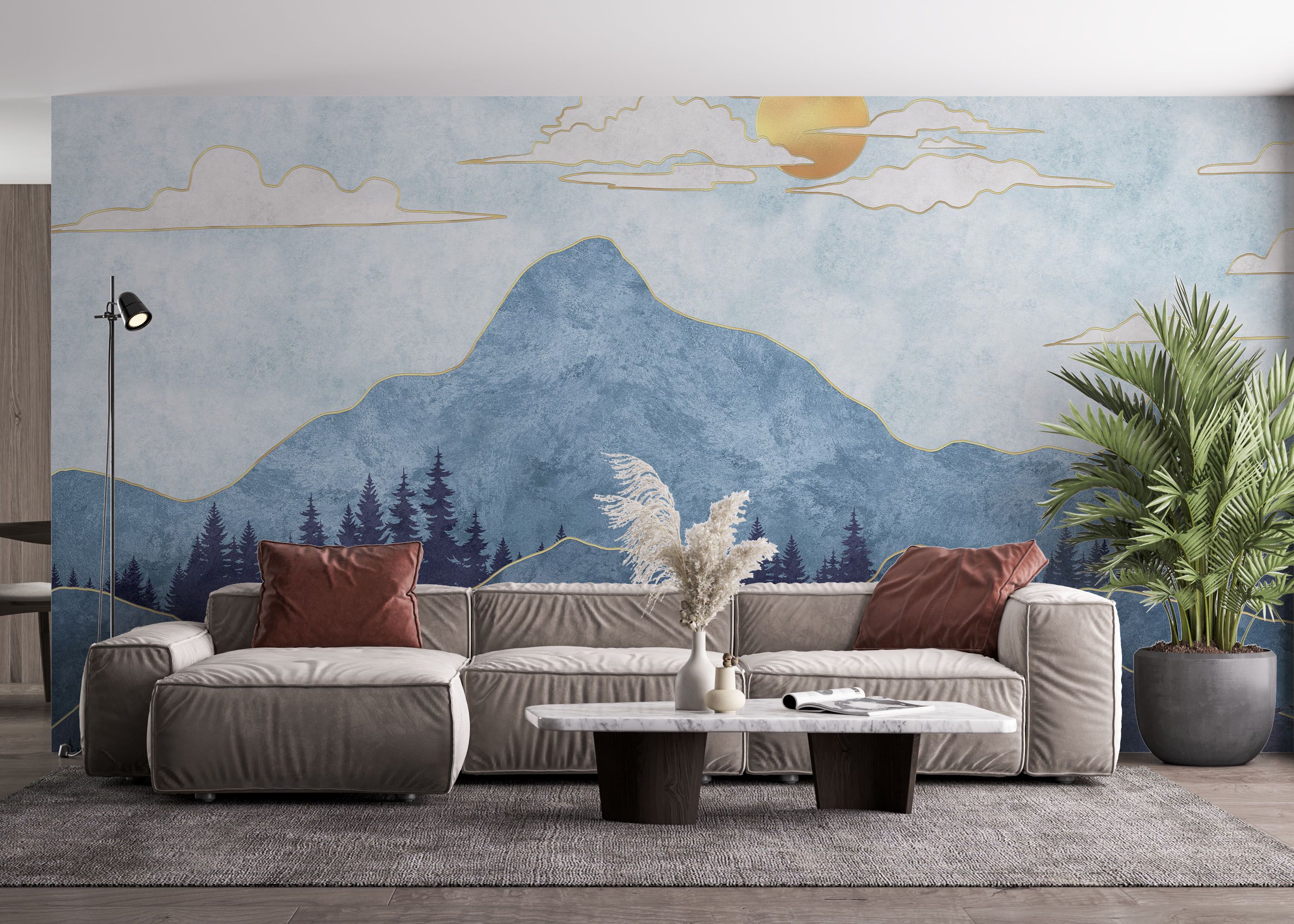 Blue Landscape mockup 4