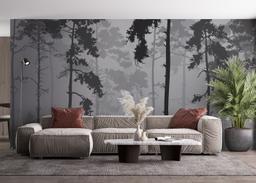 Grey Foggy Forest mockup 4