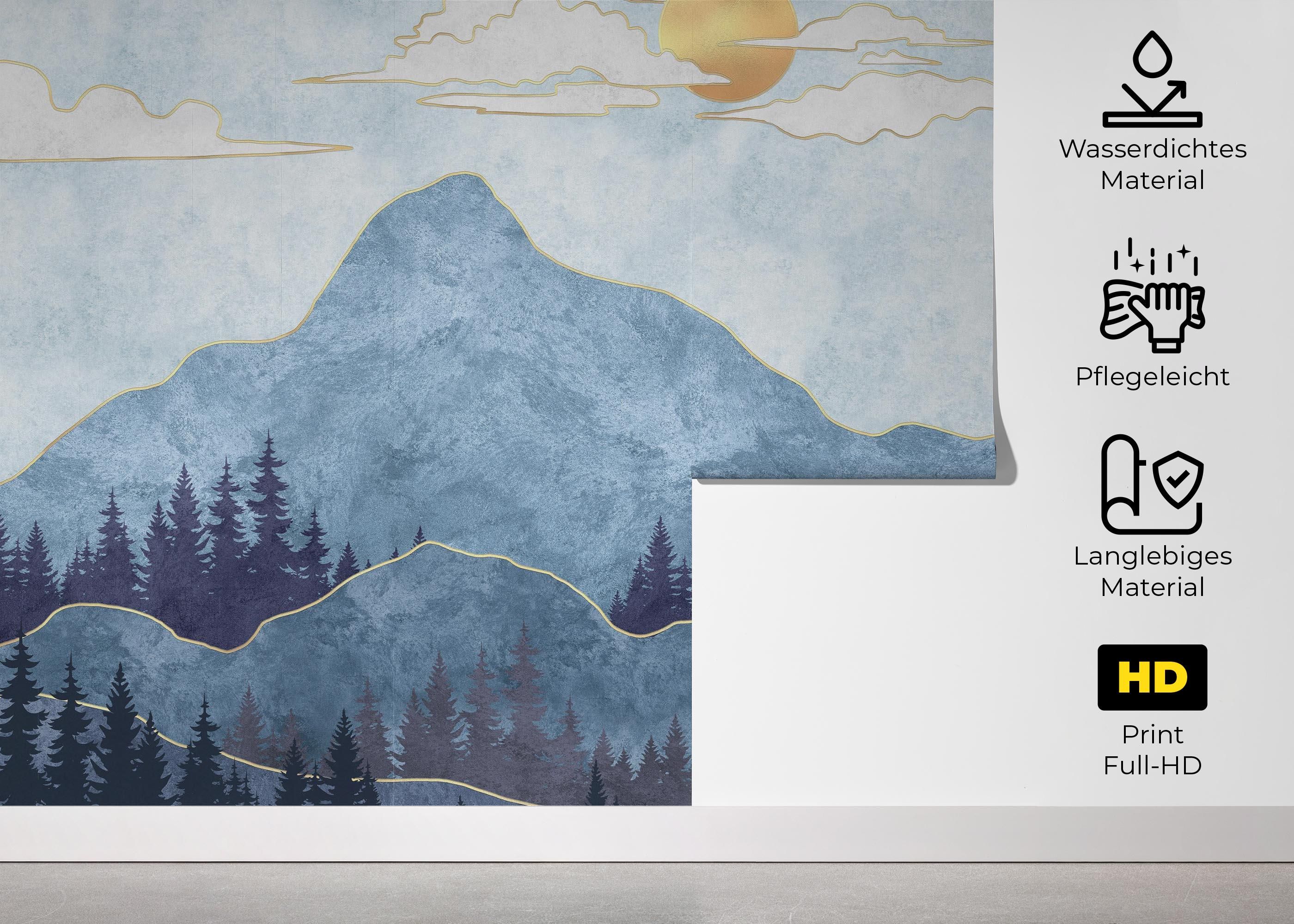 Blue Landscape mockup 5