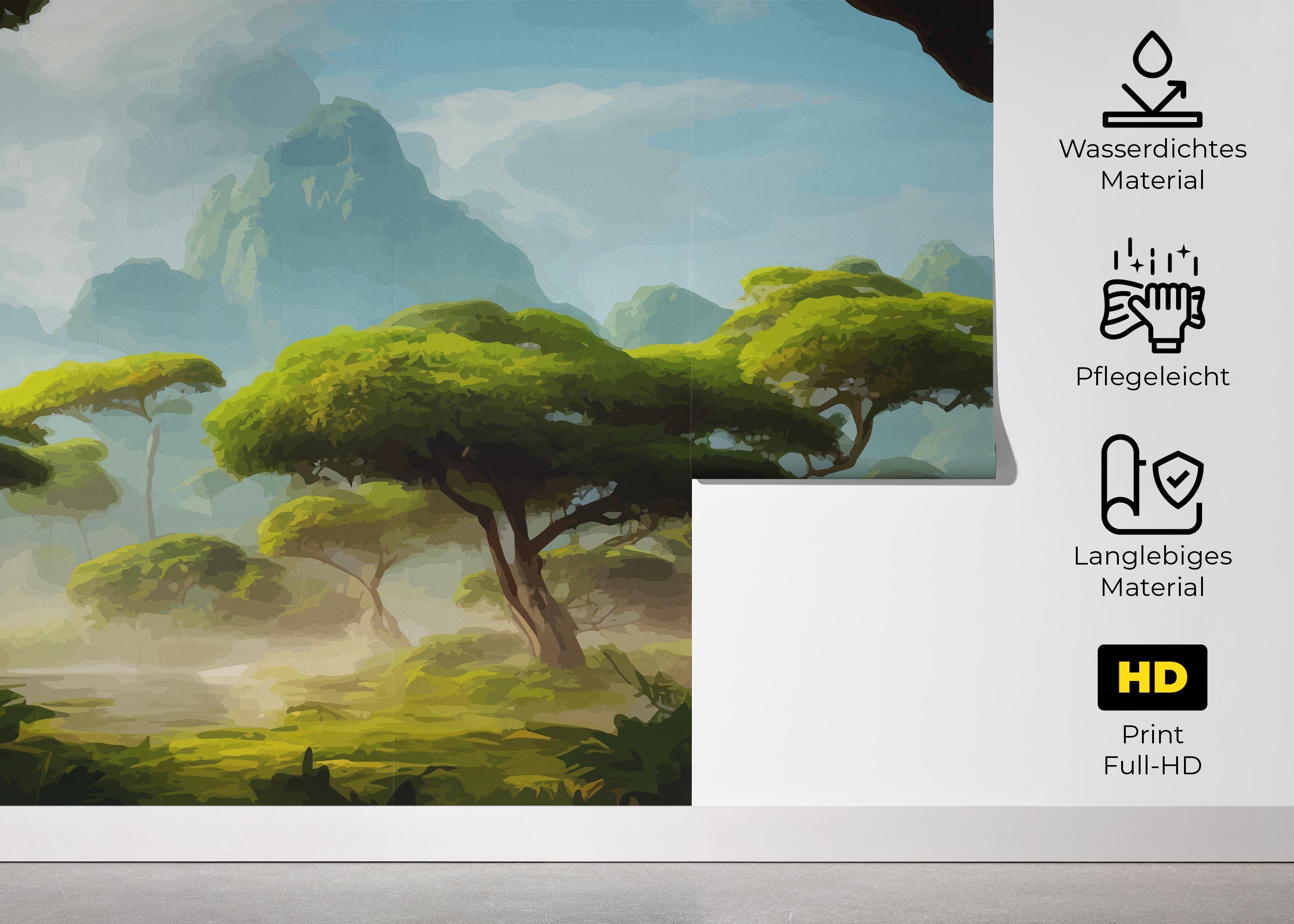 Fototapete Daylight Tree Forest mockup 5