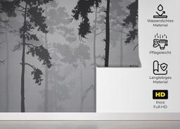 Grey Foggy Forest mockup 5