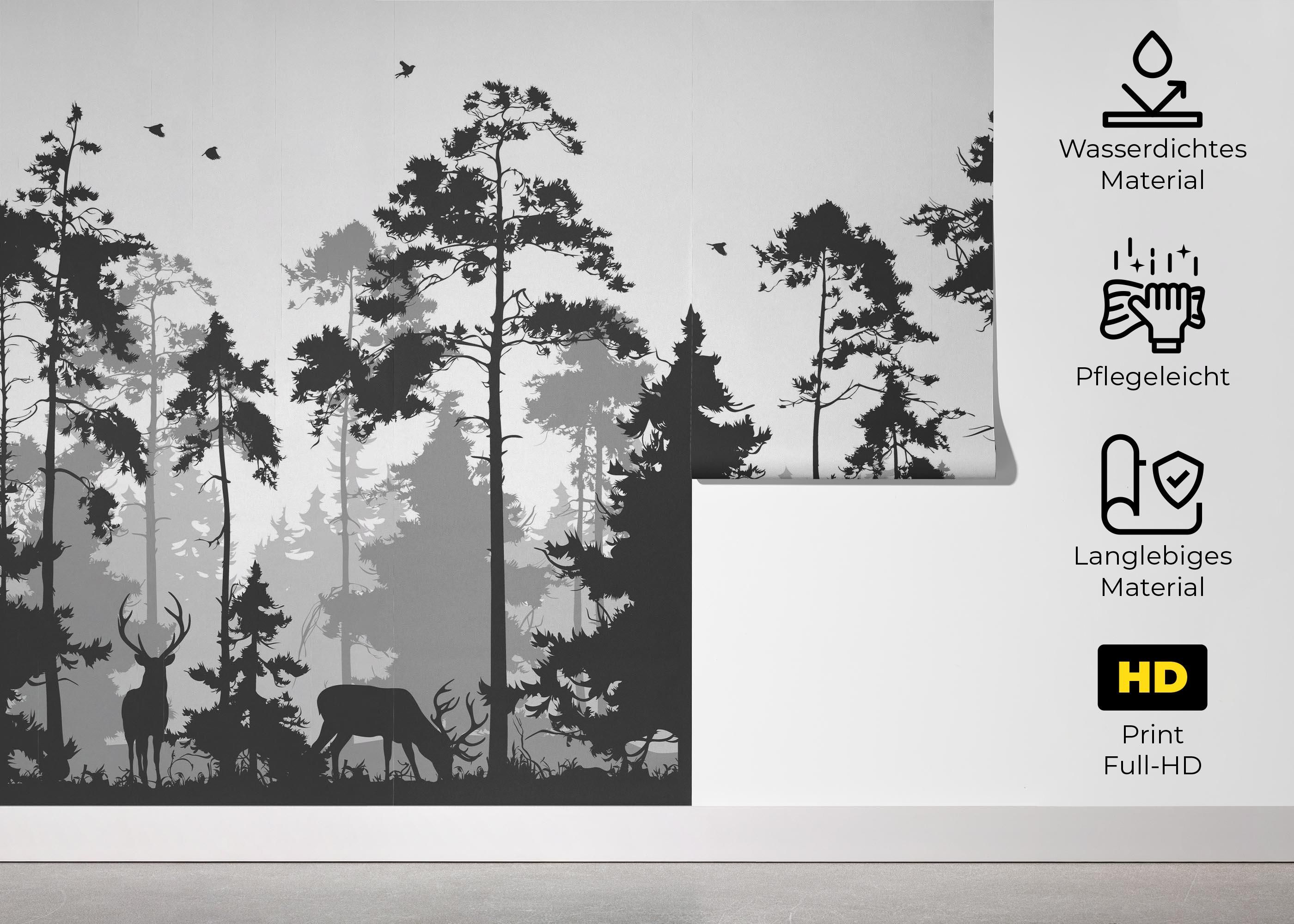 Grey Forest Deer mockup 5