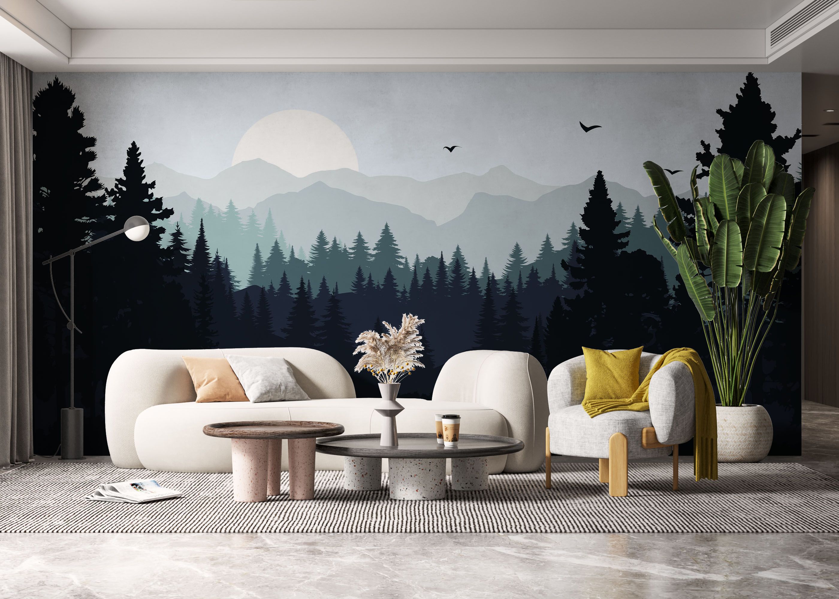 Blue Forest Mountain mockup 6