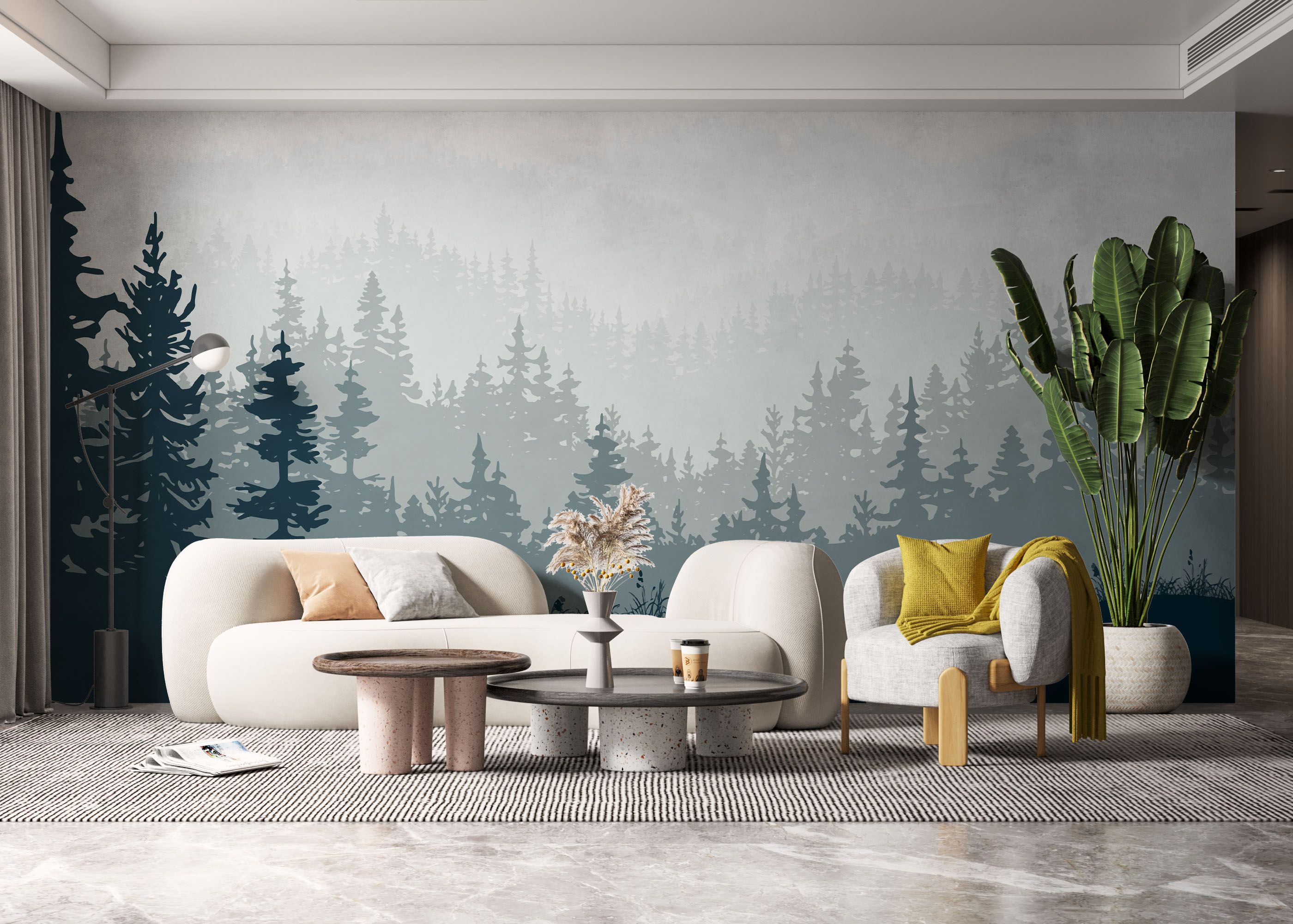 Blue Forest Tree mockup 6