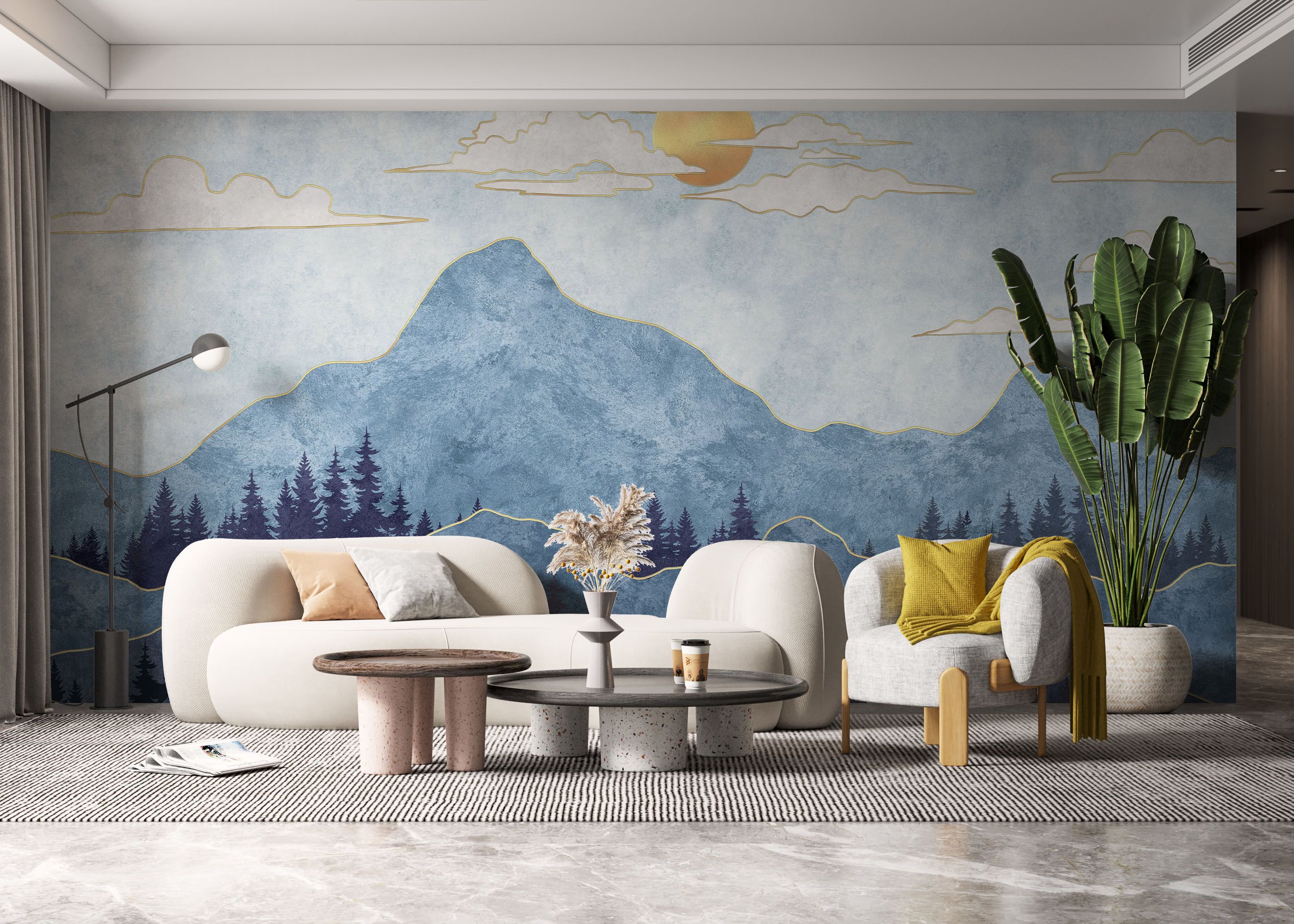 Blue Landscape mockup 6