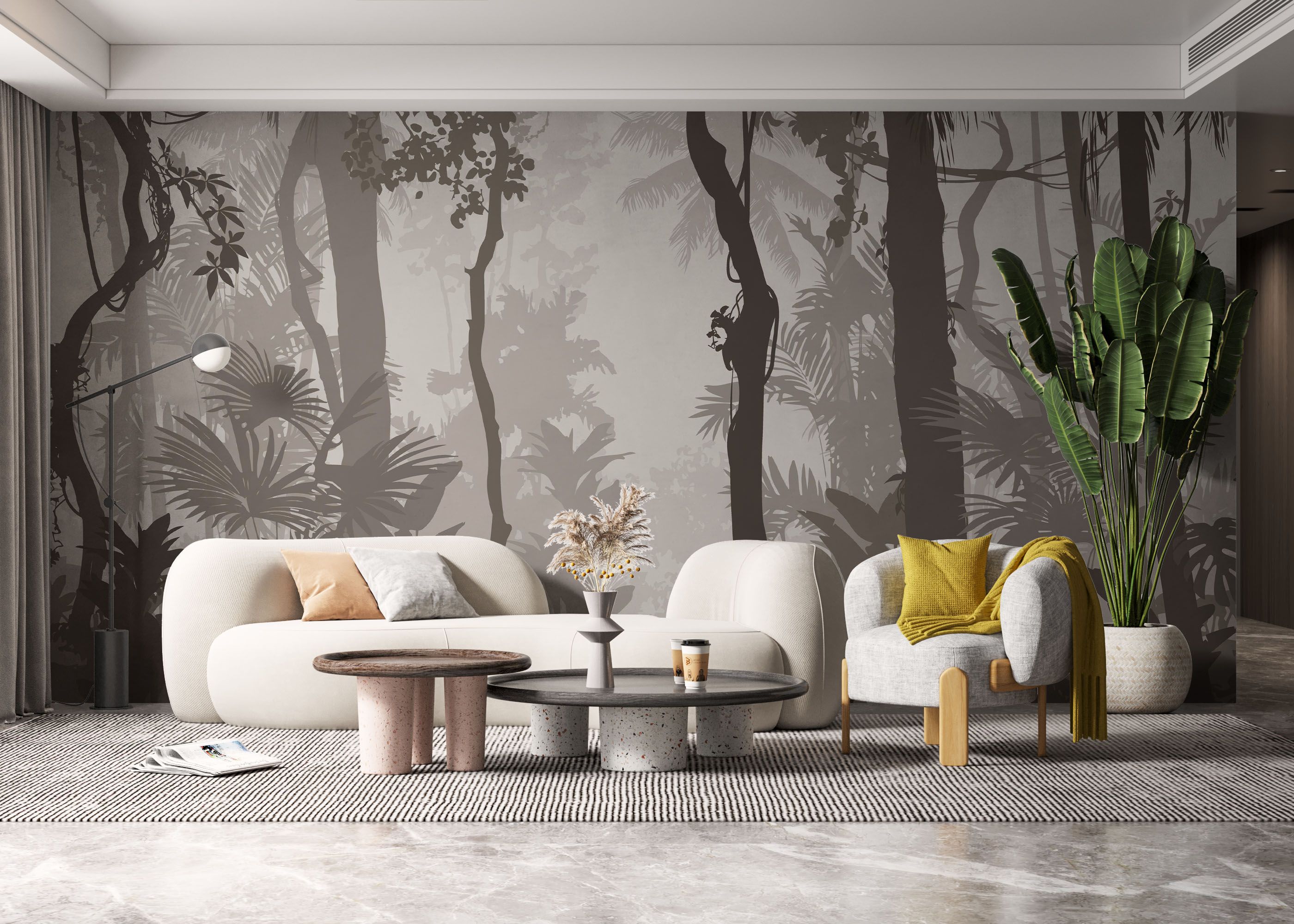 Brown Foggy Forest mockup 6