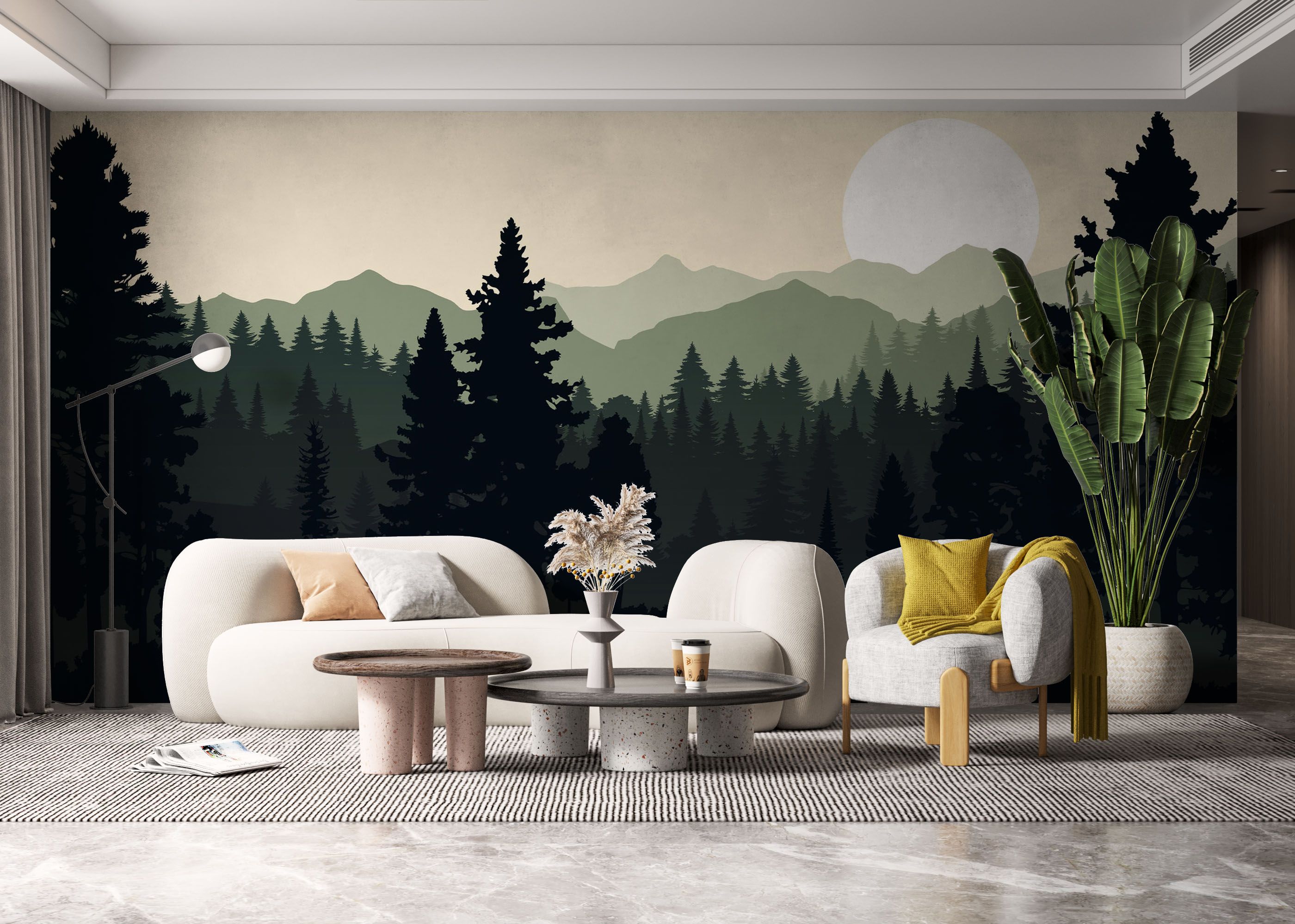 Forest Green Mountain mockup 6