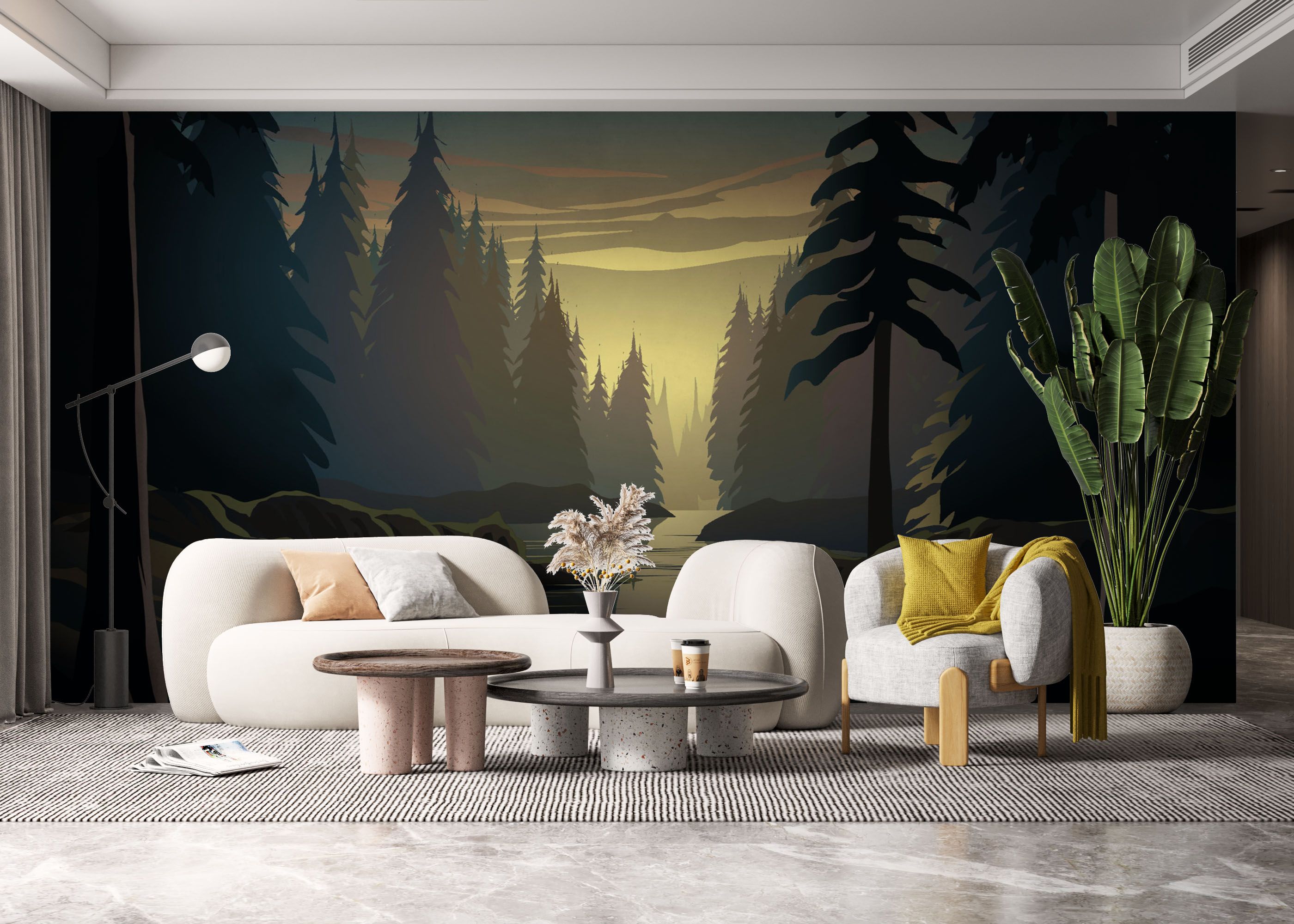 Forest Sunrise River mockup 6