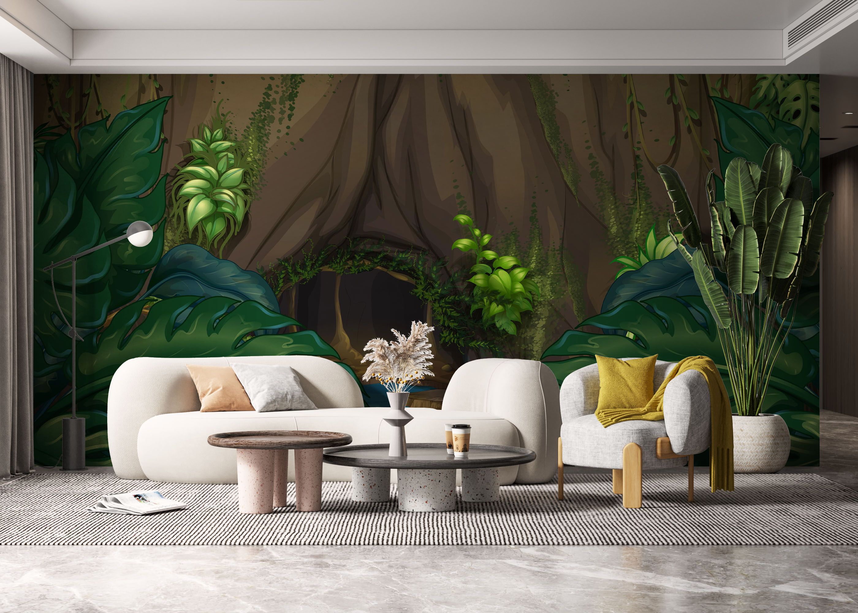 Forest Water Cartoon mockup 6