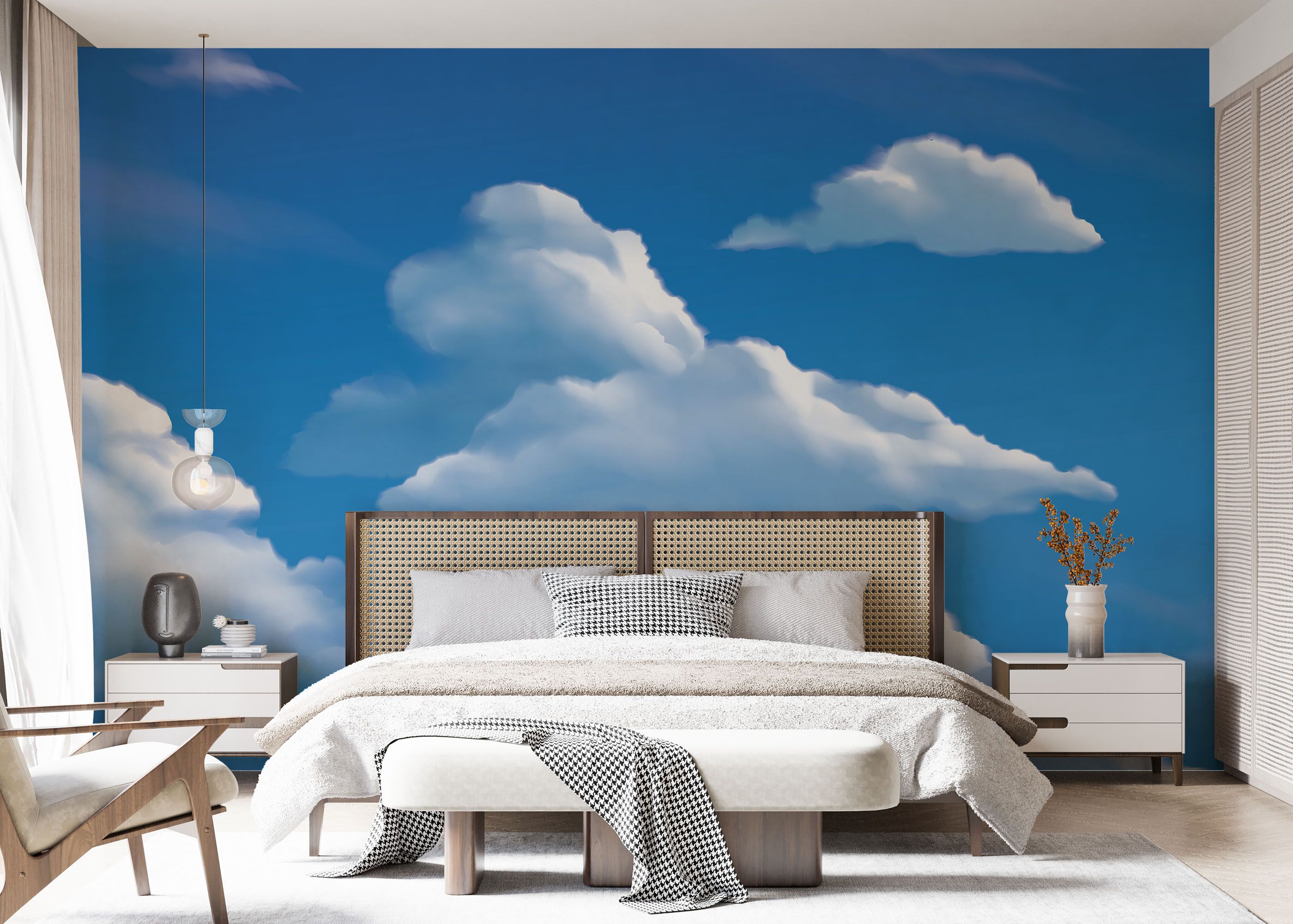 Cute White Clouds mockup 7