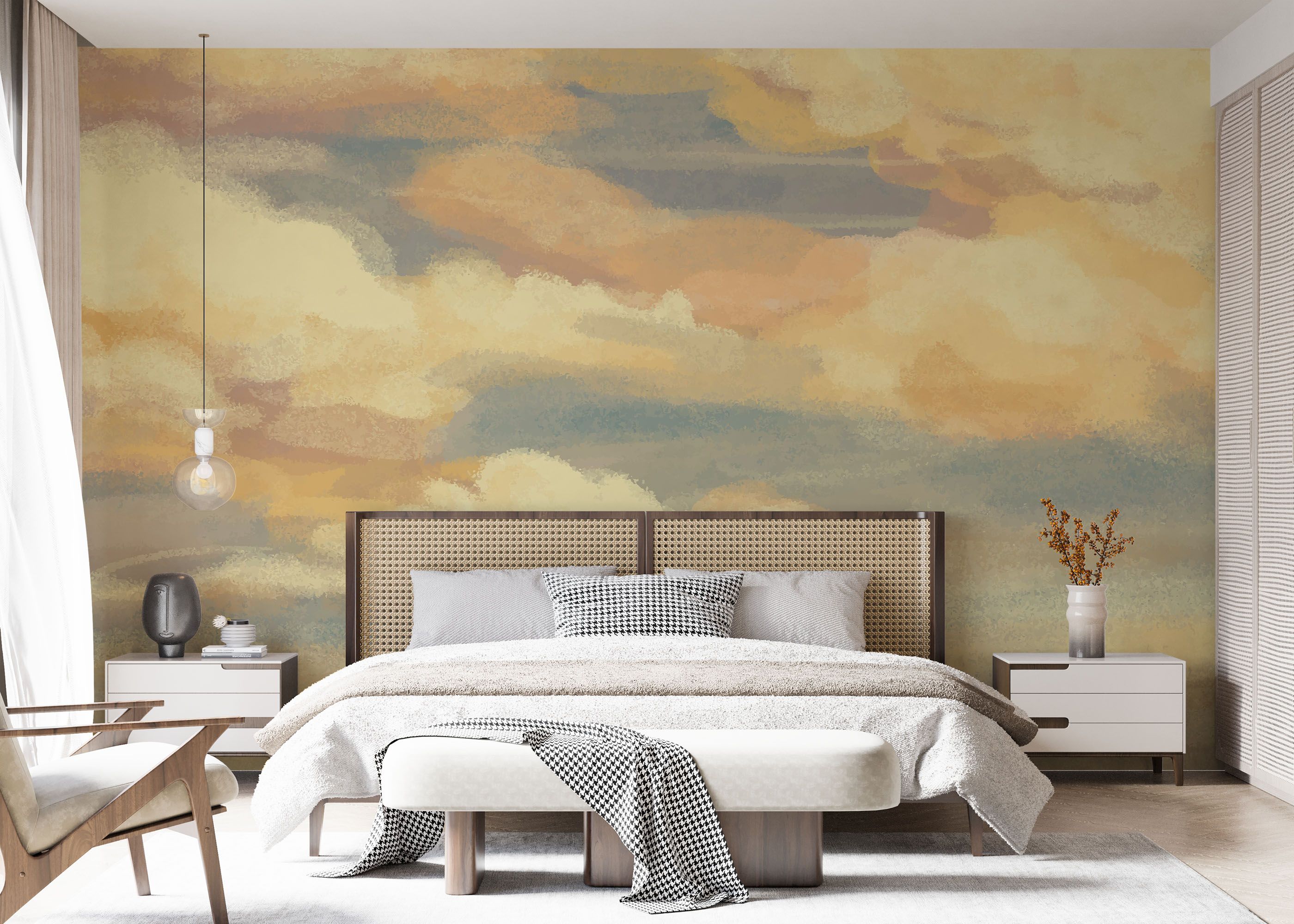Yellow Cream Clouds mockup 7