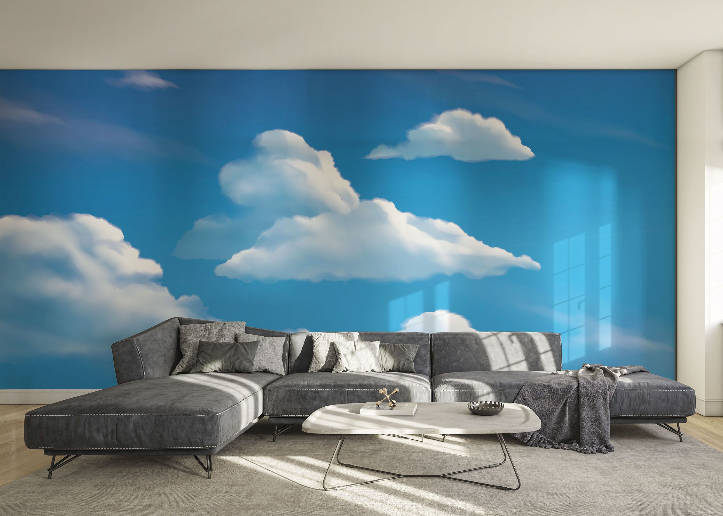 Cute White Clouds mockup 0