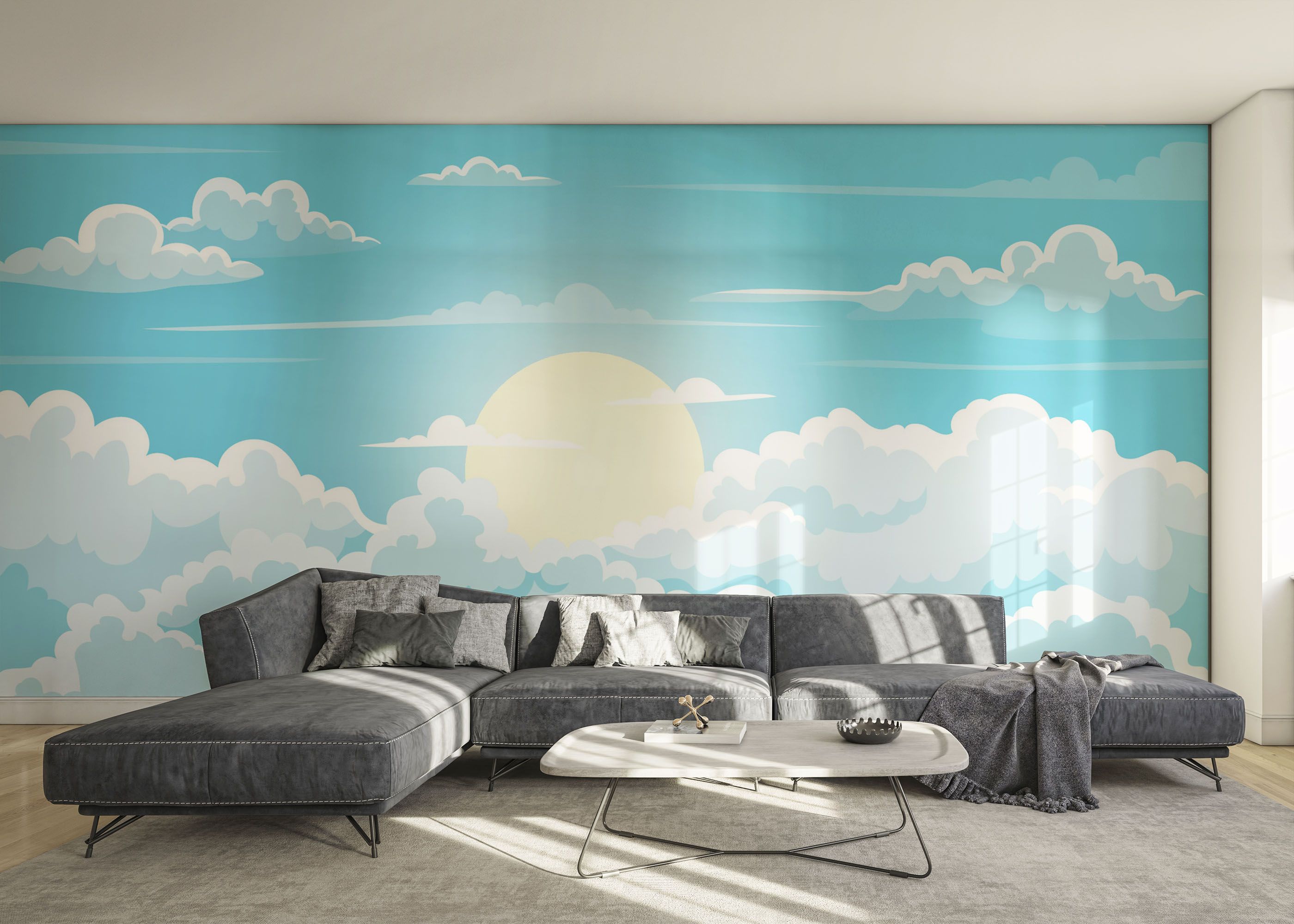 Sunny Day Clouds mockup 0