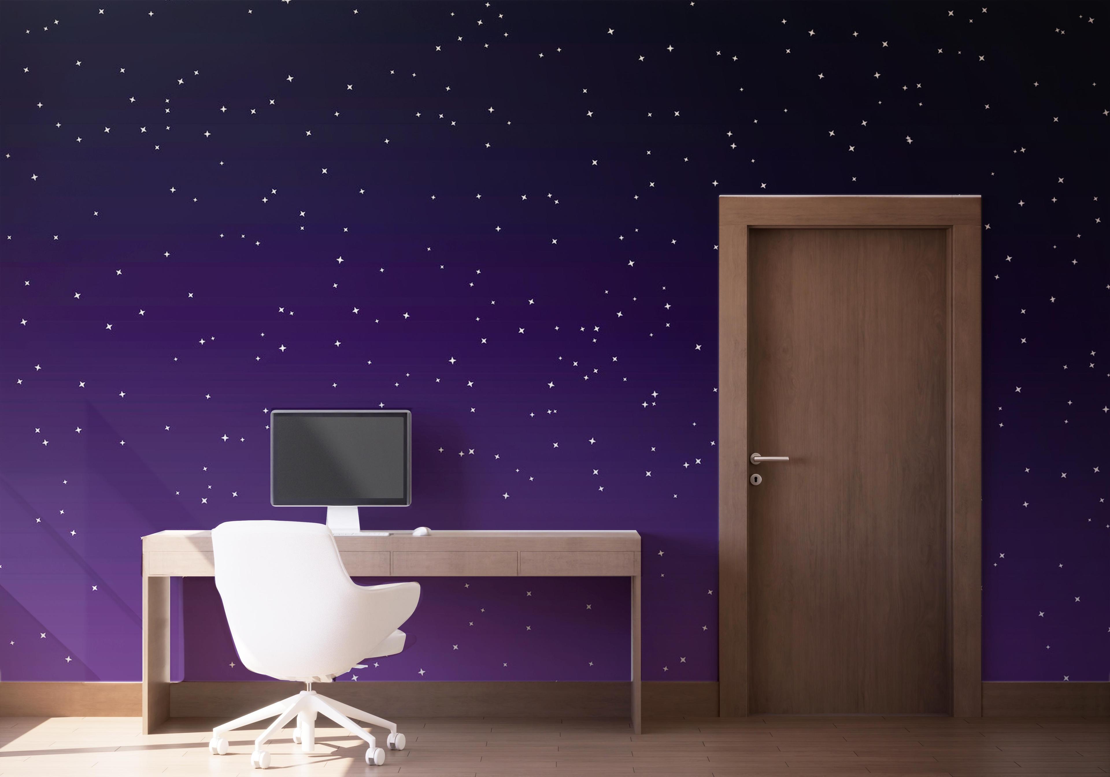 Fototapete Dark Purple Sky mockup 1