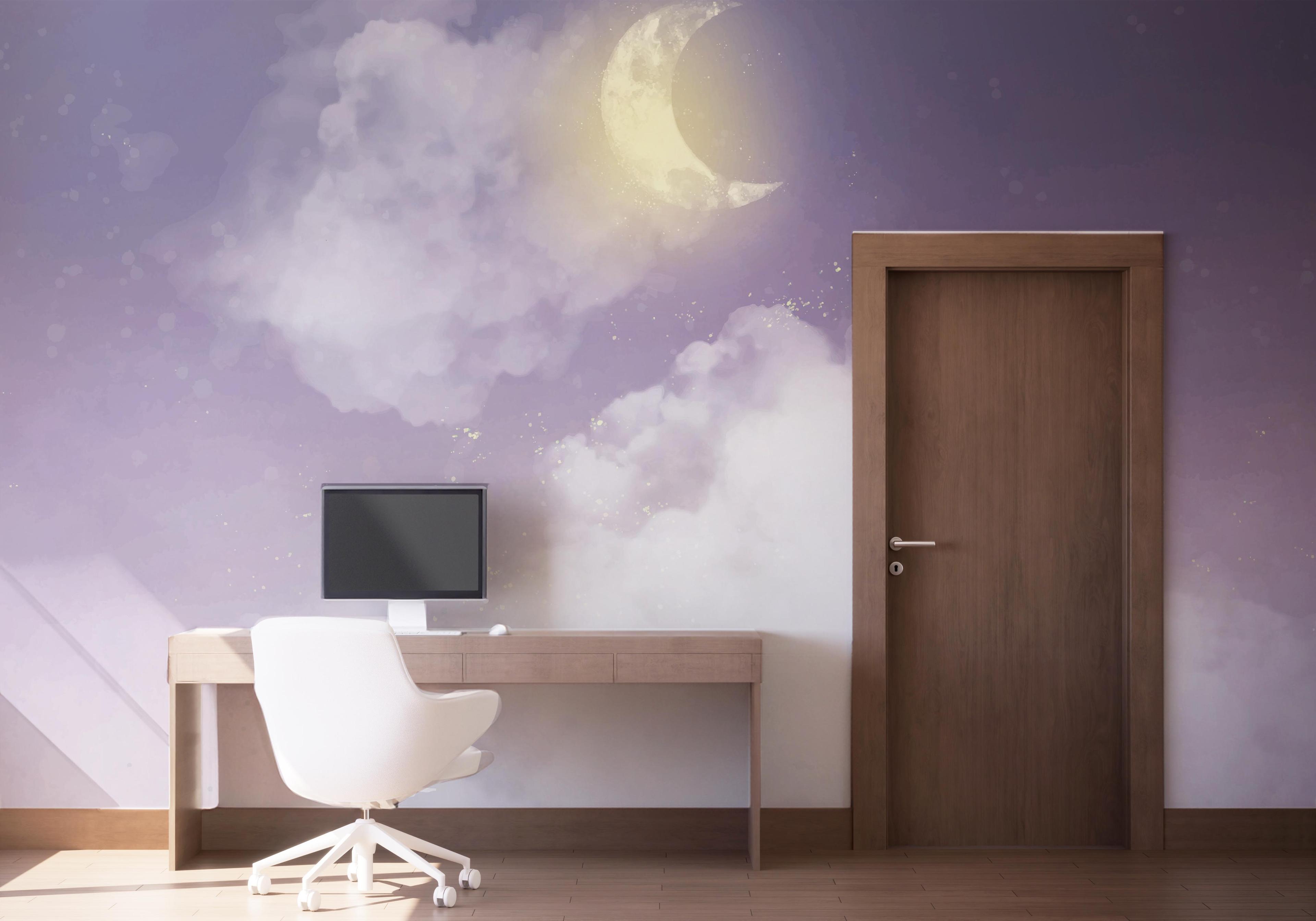 Fototapete Pretty Moon Sky mockup 1
