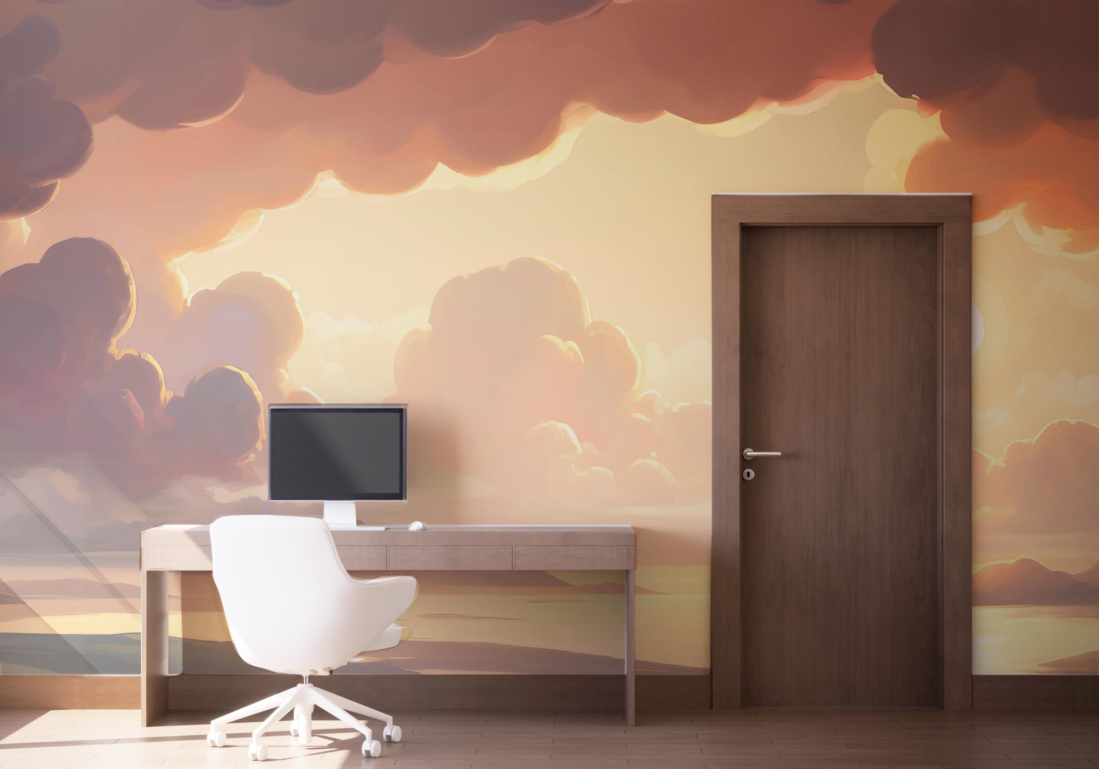 White Beautiful Cloud mockup 1