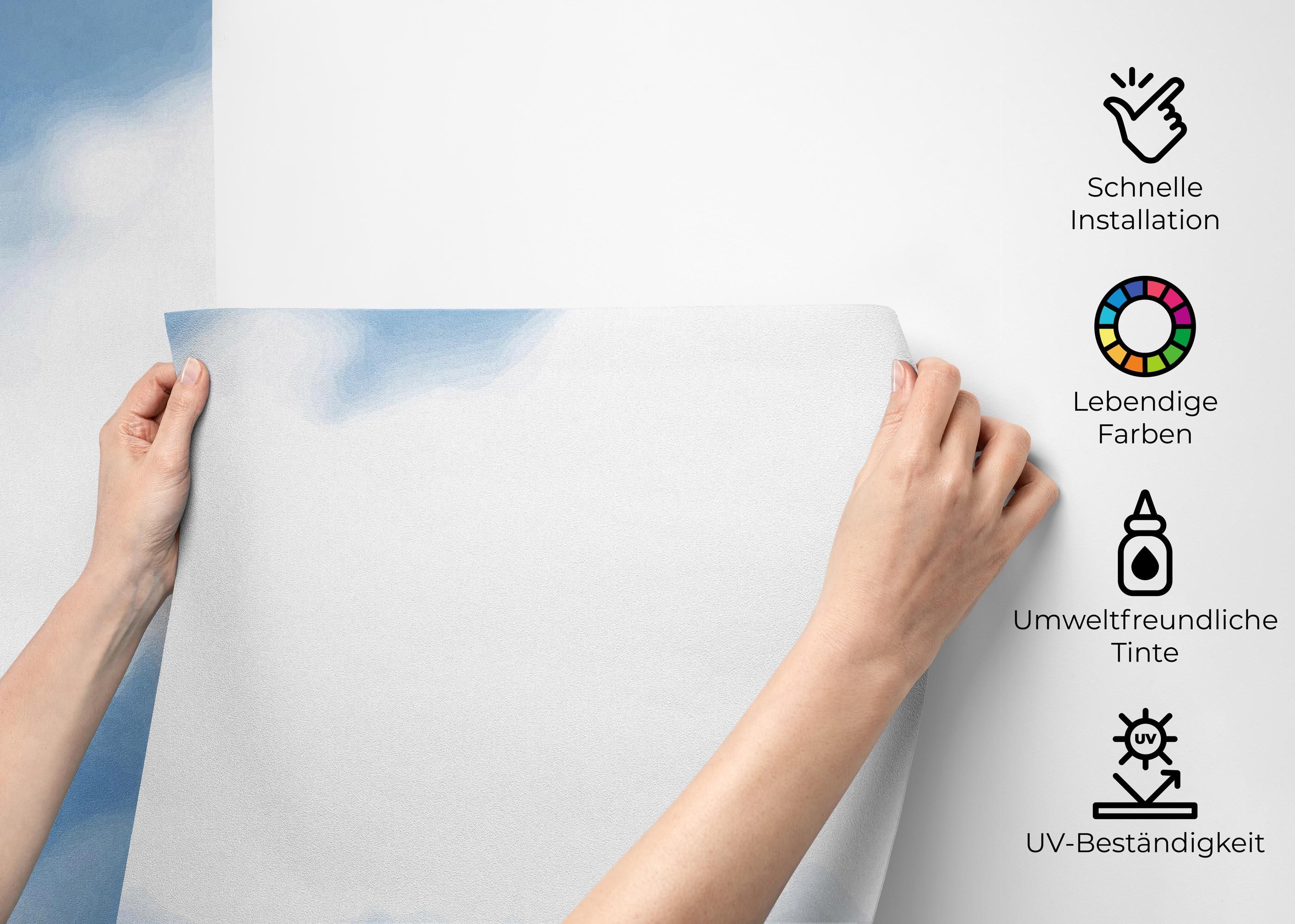 Blue White Sky mockup 2