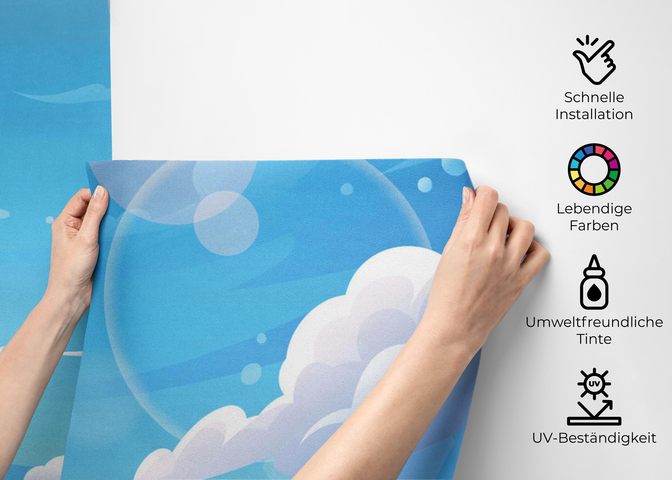 Fototapete Cloud Circle Light mockup 2