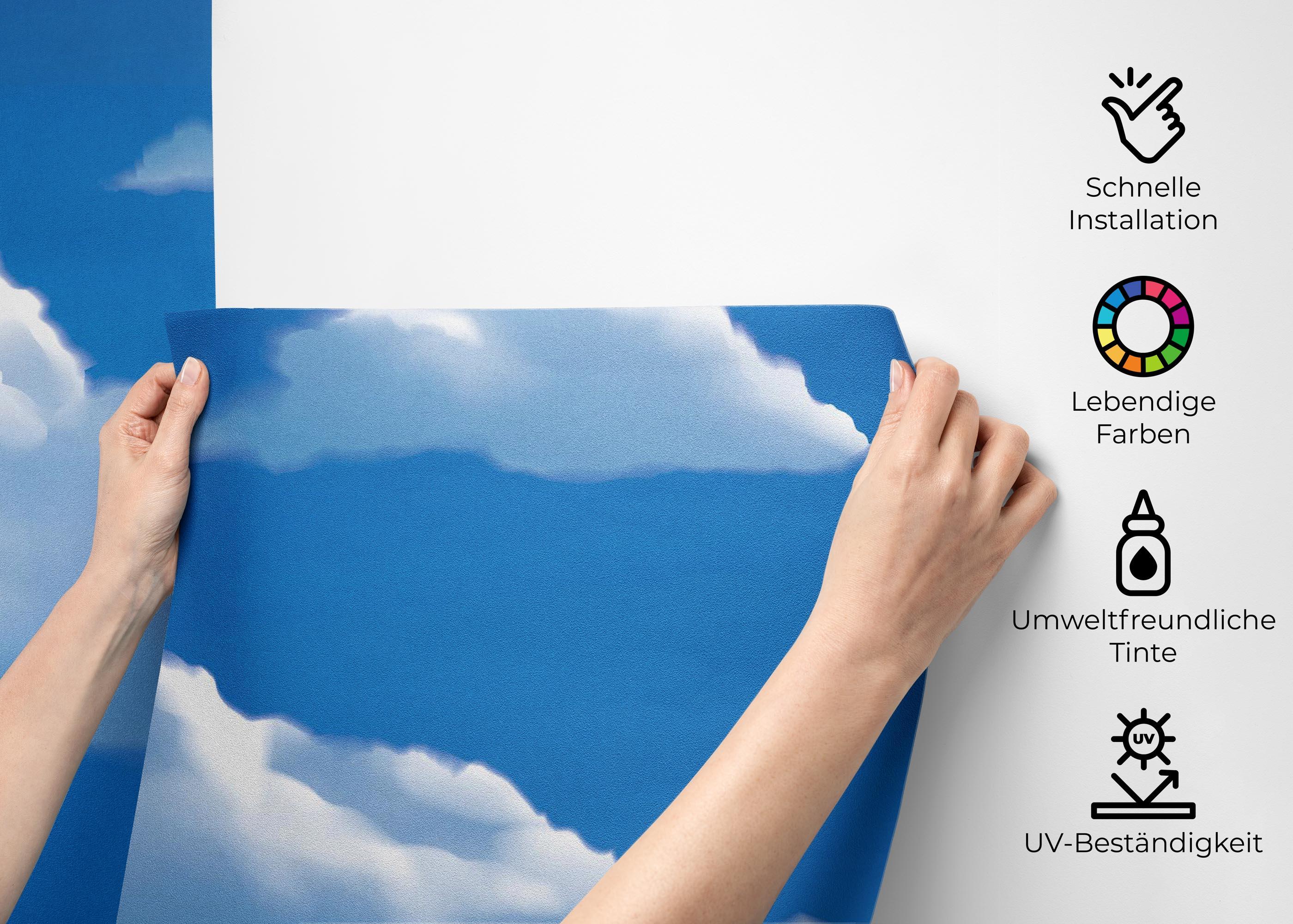 Fototapete Cute White Clouds mockup 2