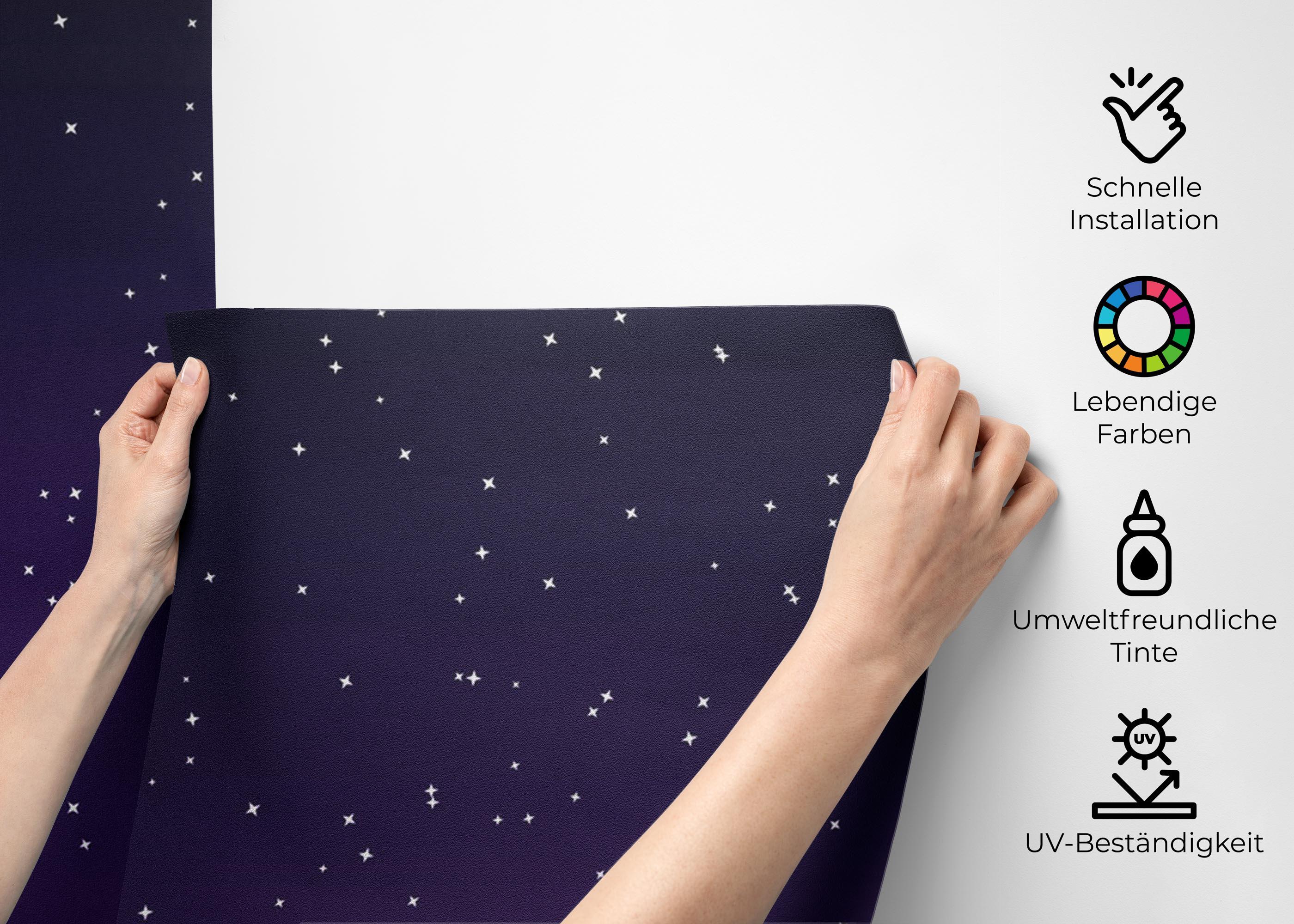 Fototapete Dark Purple Sky mockup 2