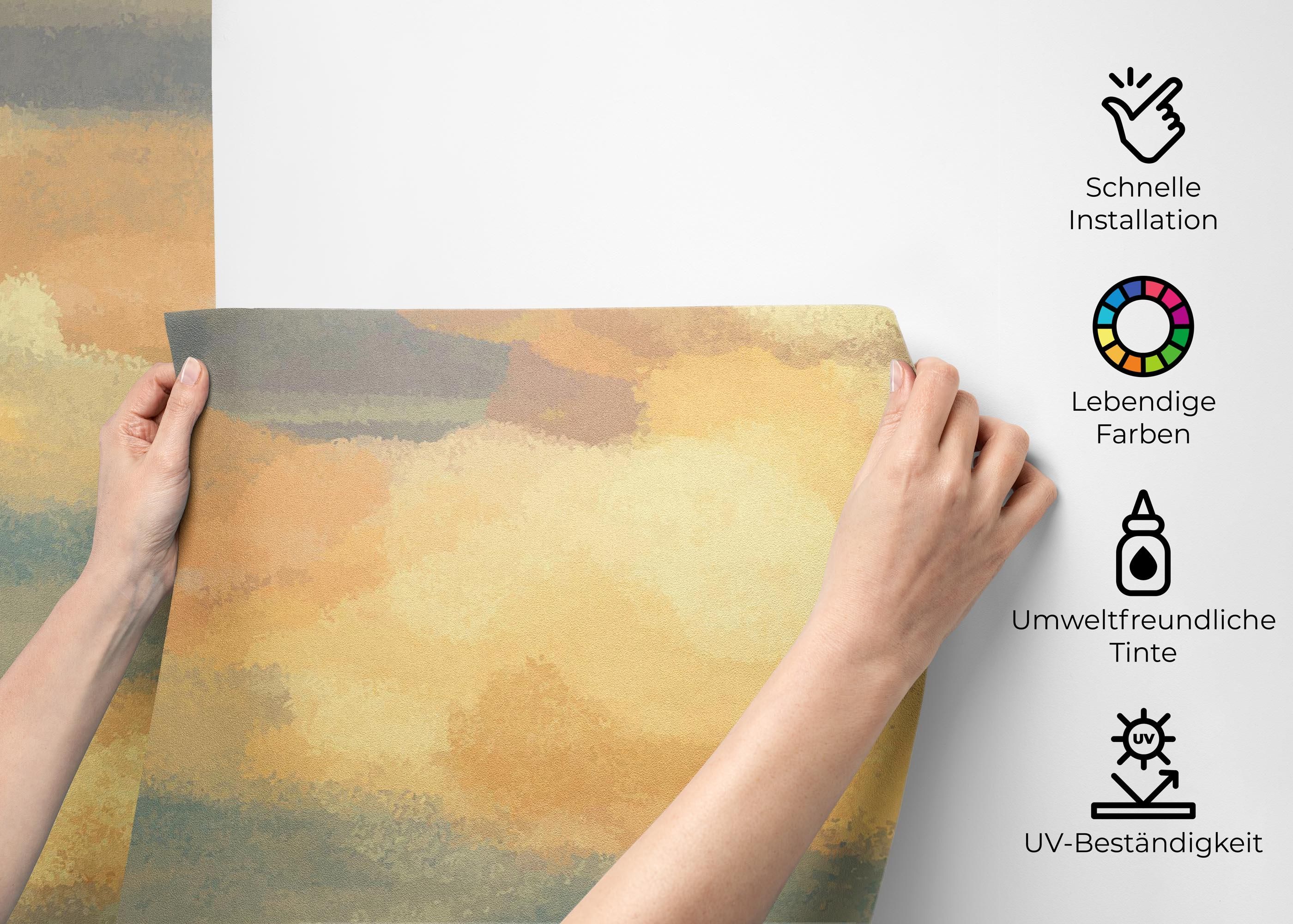 Yellow Cream Clouds mockup 2