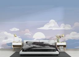 Cartoon Clouds Art mockup 3