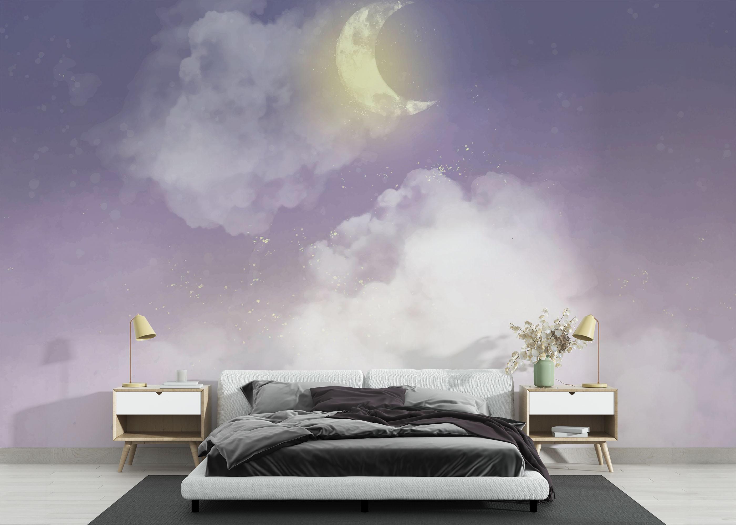Fototapete Pretty Moon Sky mockup 3