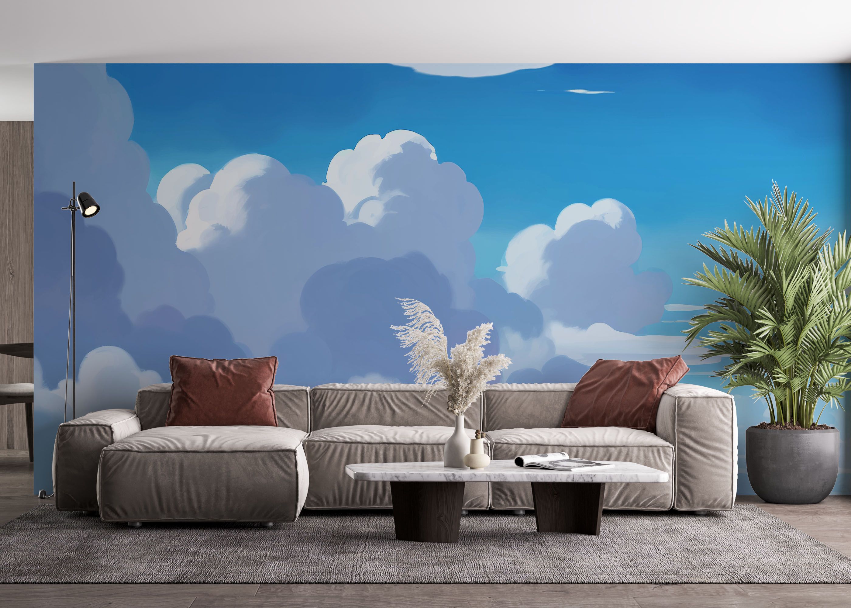 Fluffy Clouds Art mockup 4