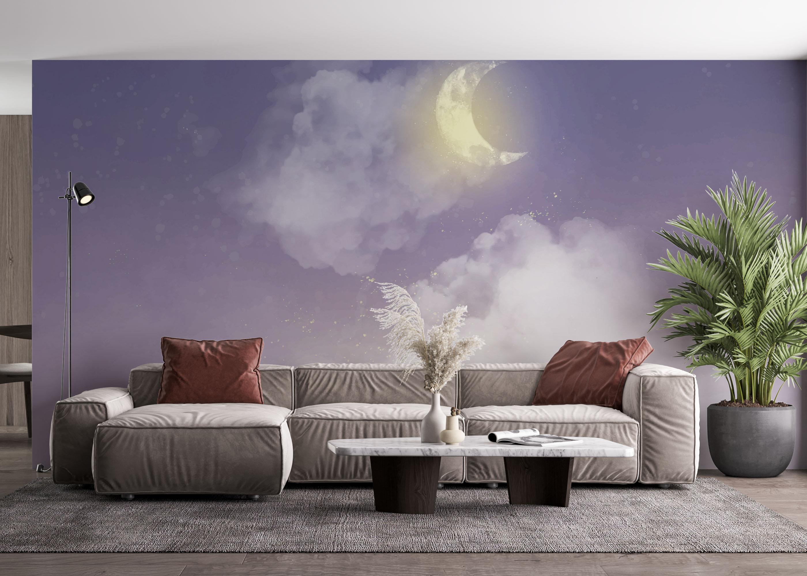 Fototapete Pretty Moon Sky mockup 4