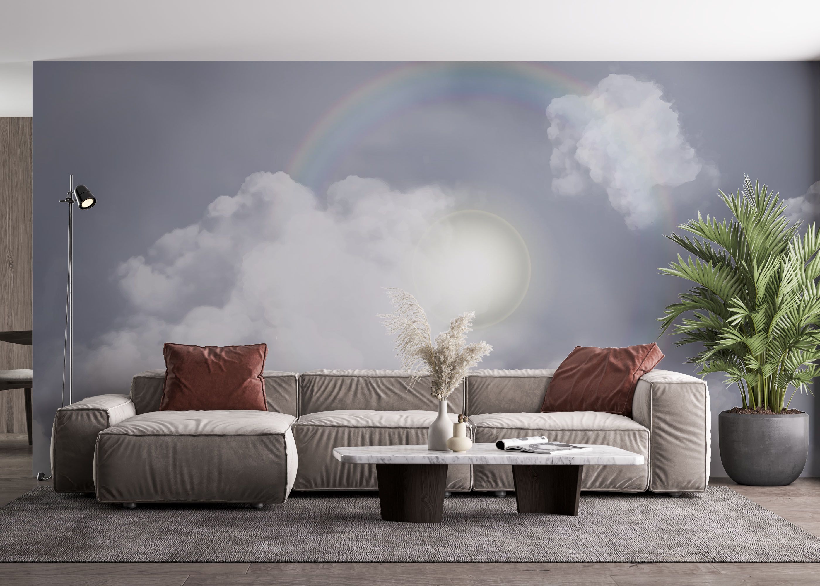 Rainbow Circle Cloud mockup 4
