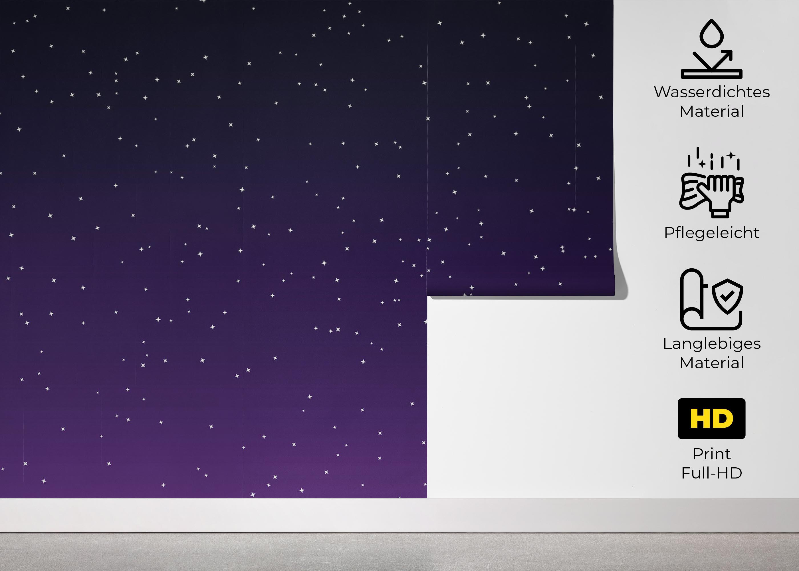 Fototapete Dark Purple Sky mockup 5