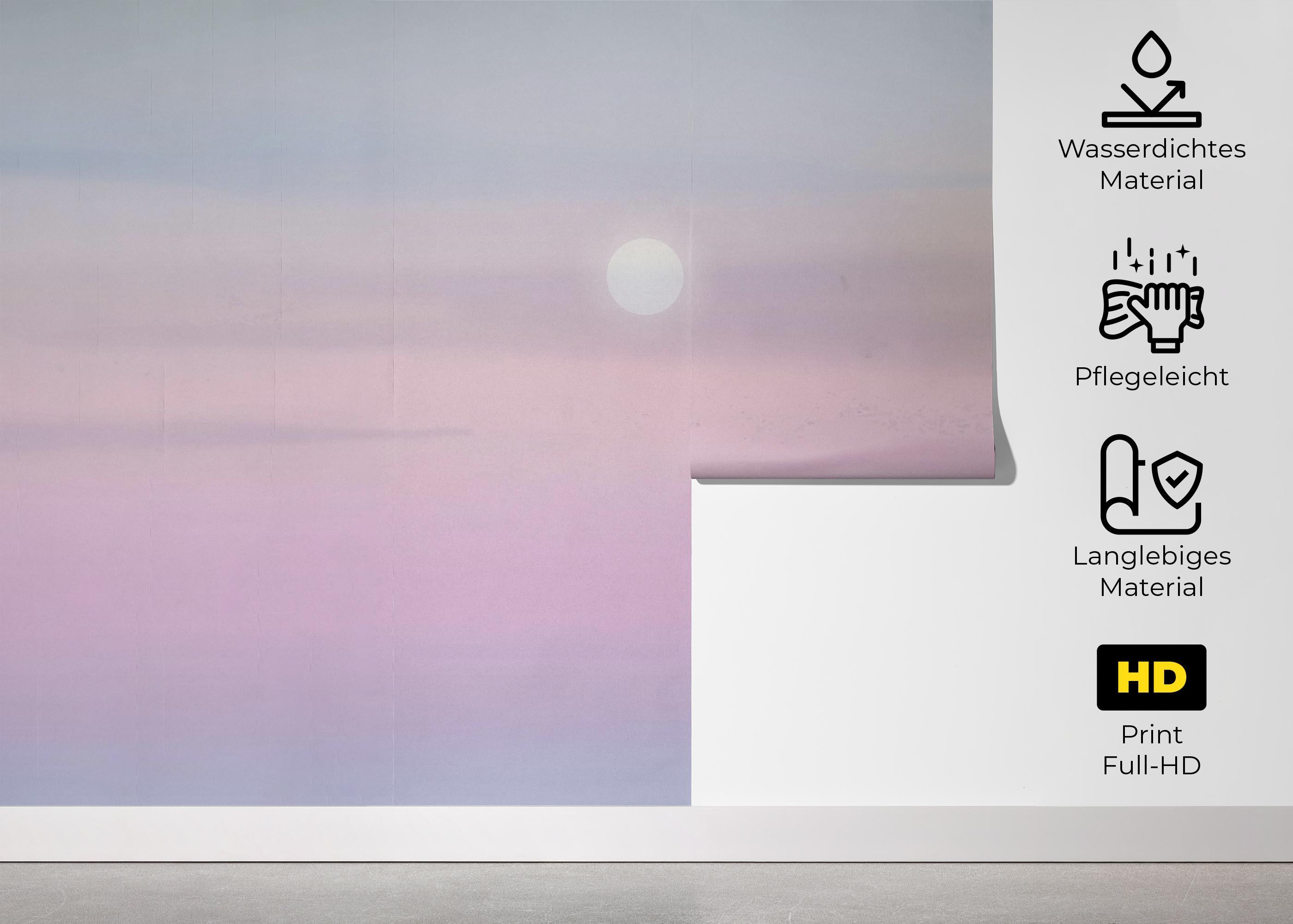 Fototapete Pastel Sky Moon mockup 5