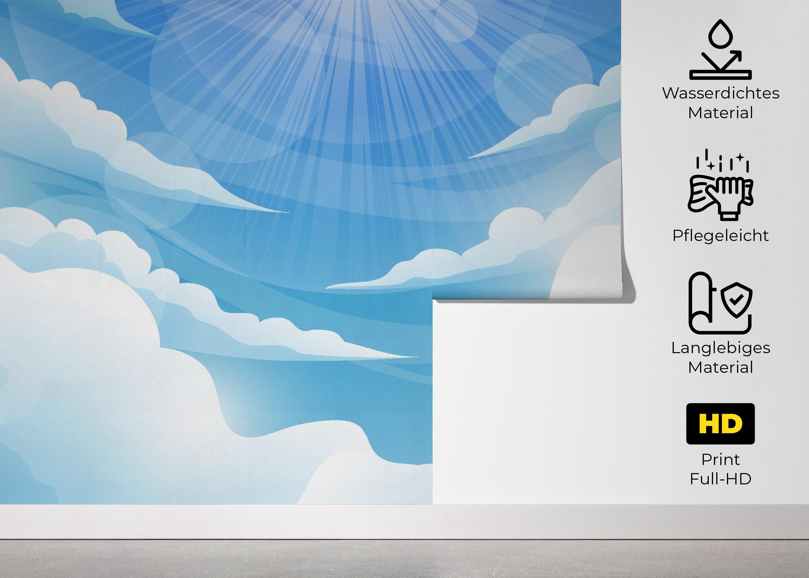 Sun Light Clouds mockup 5