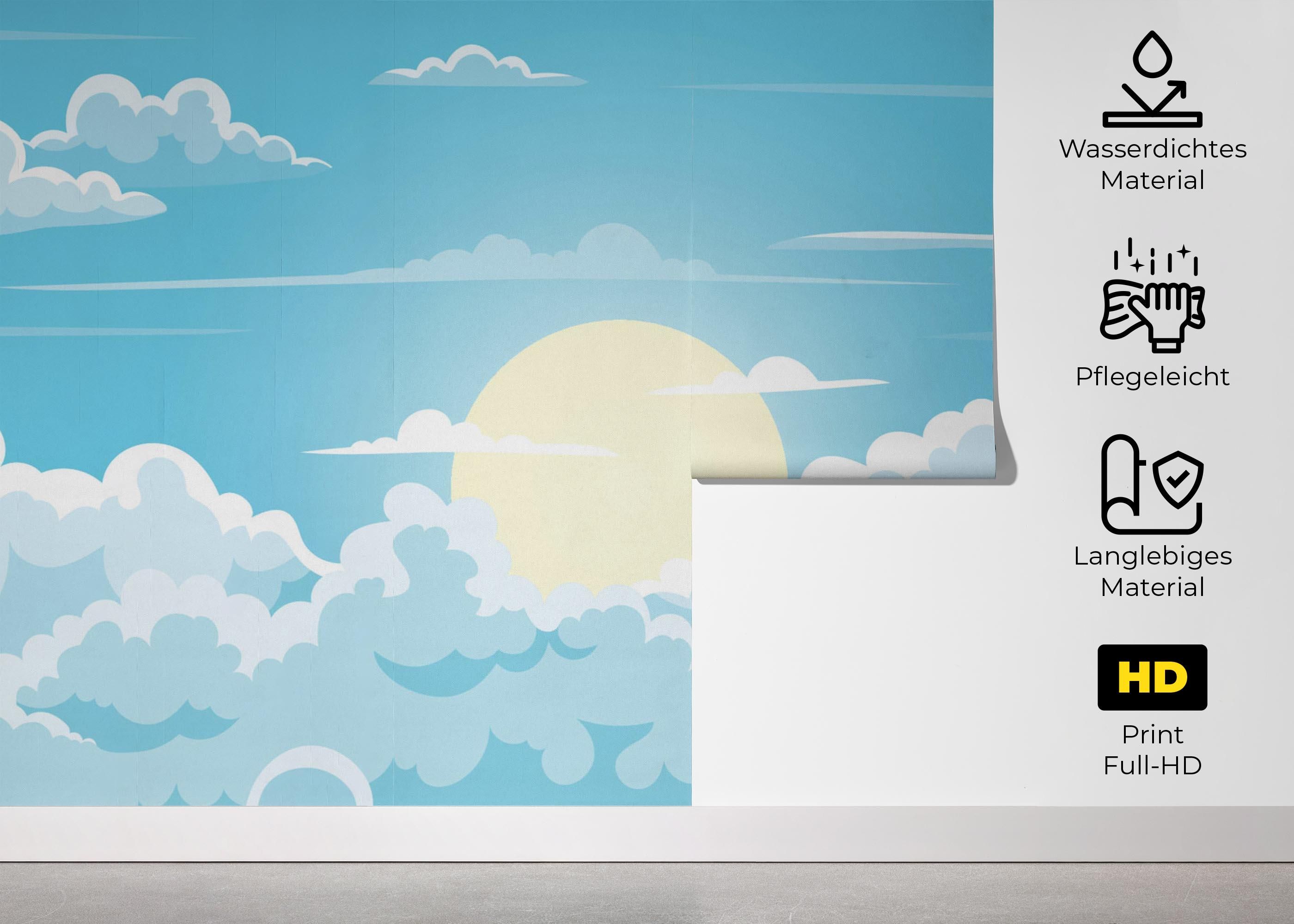 Sunny Day Clouds mockup 5
