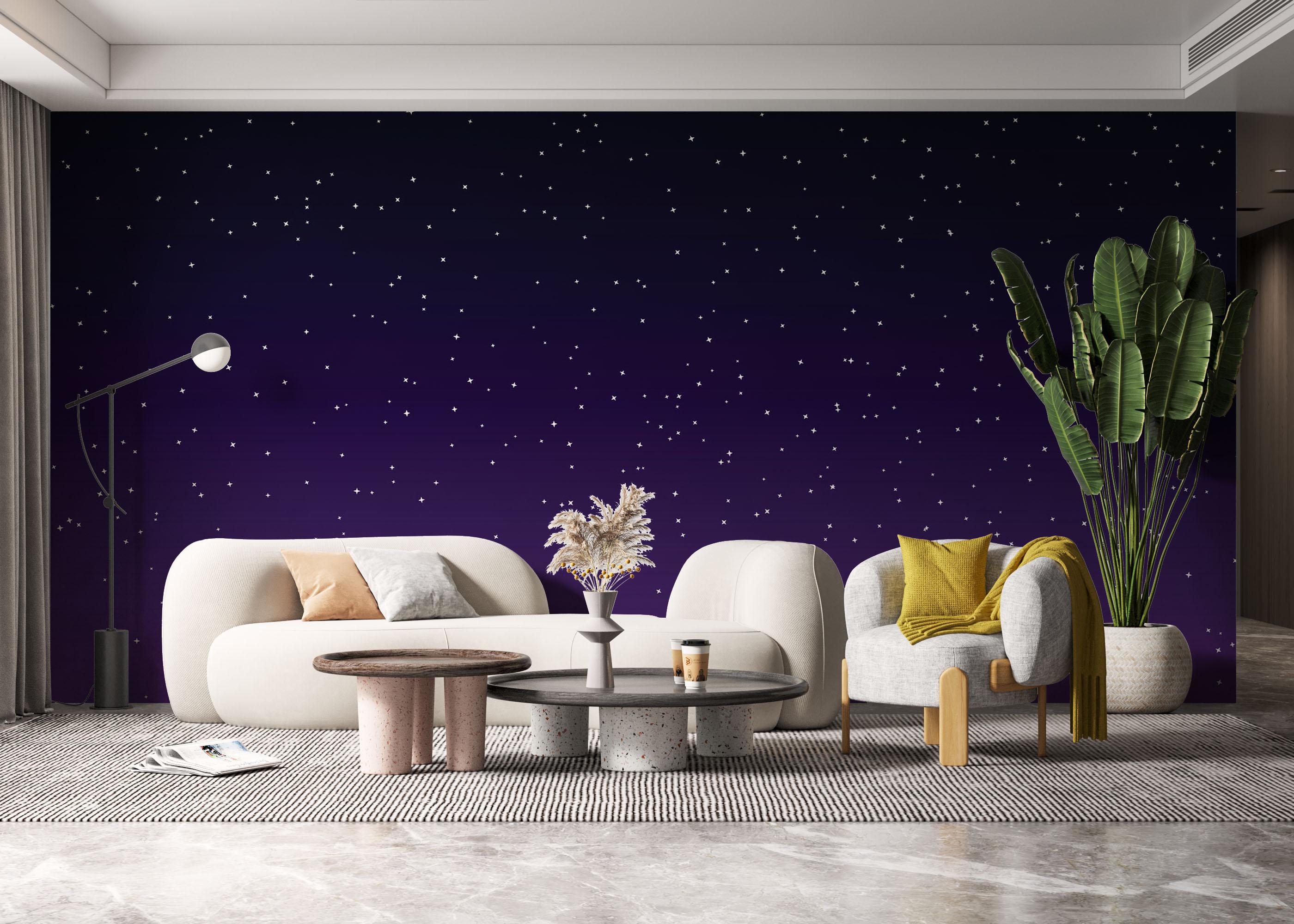 Fototapete Dark Purple Sky mockup 6