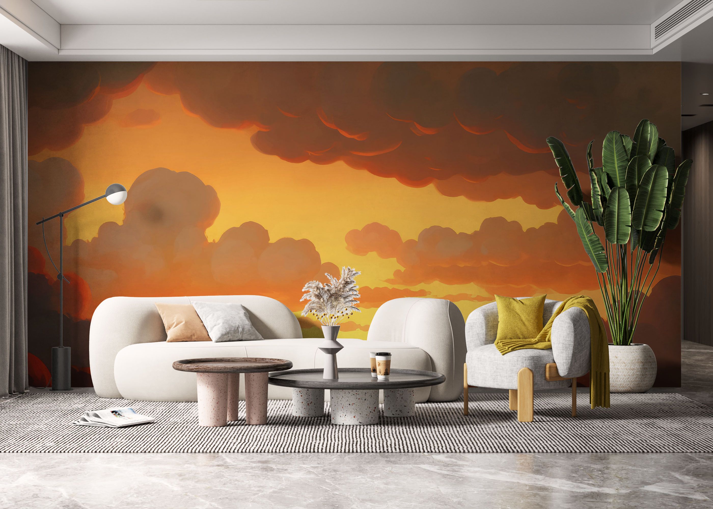 Orange Cloud Light mockup 6