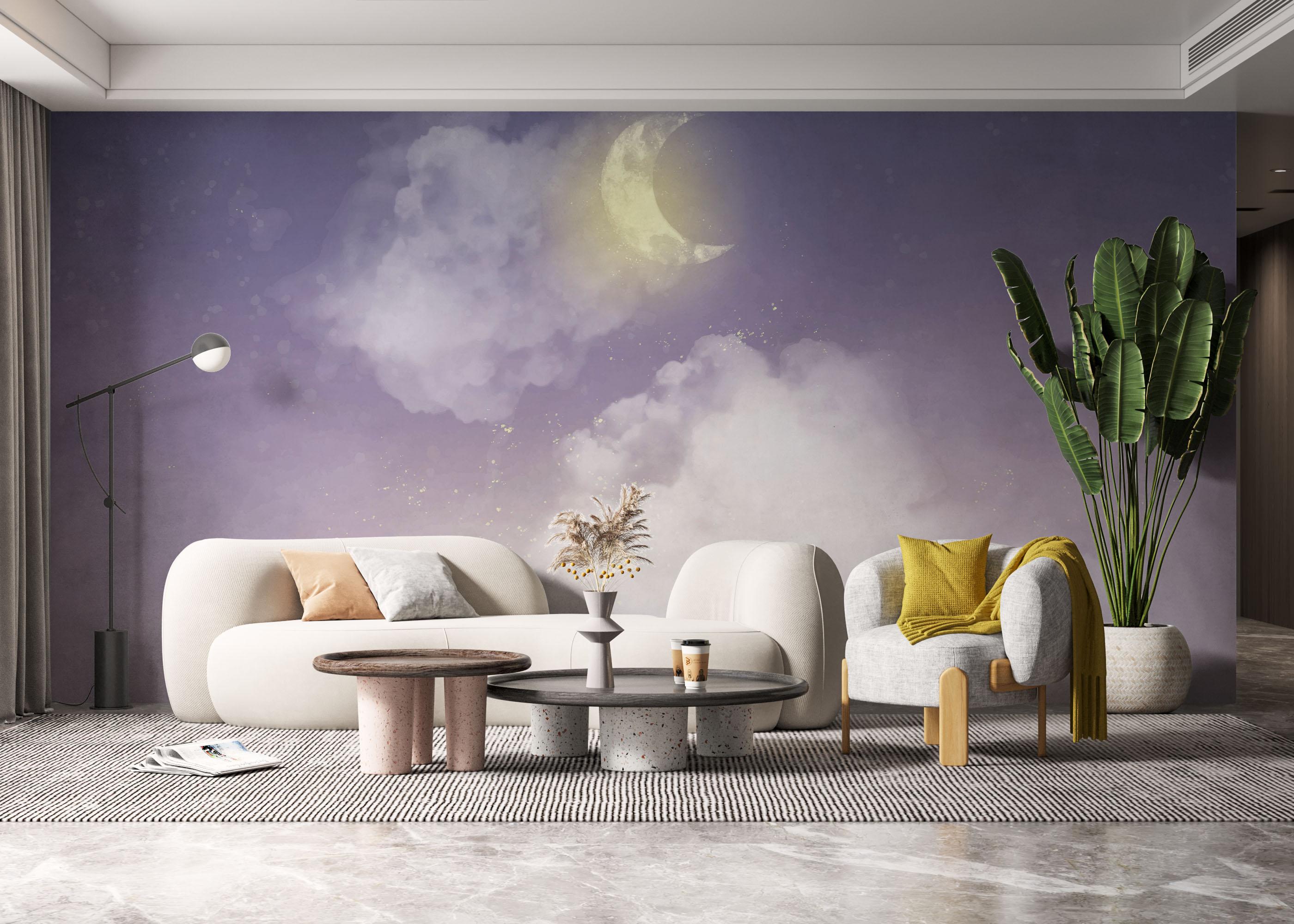 Fototapete Pretty Moon Sky mockup 6