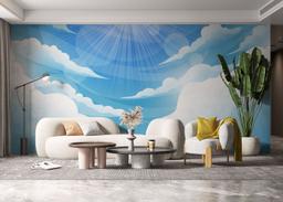 Sun Light Clouds mockup 6