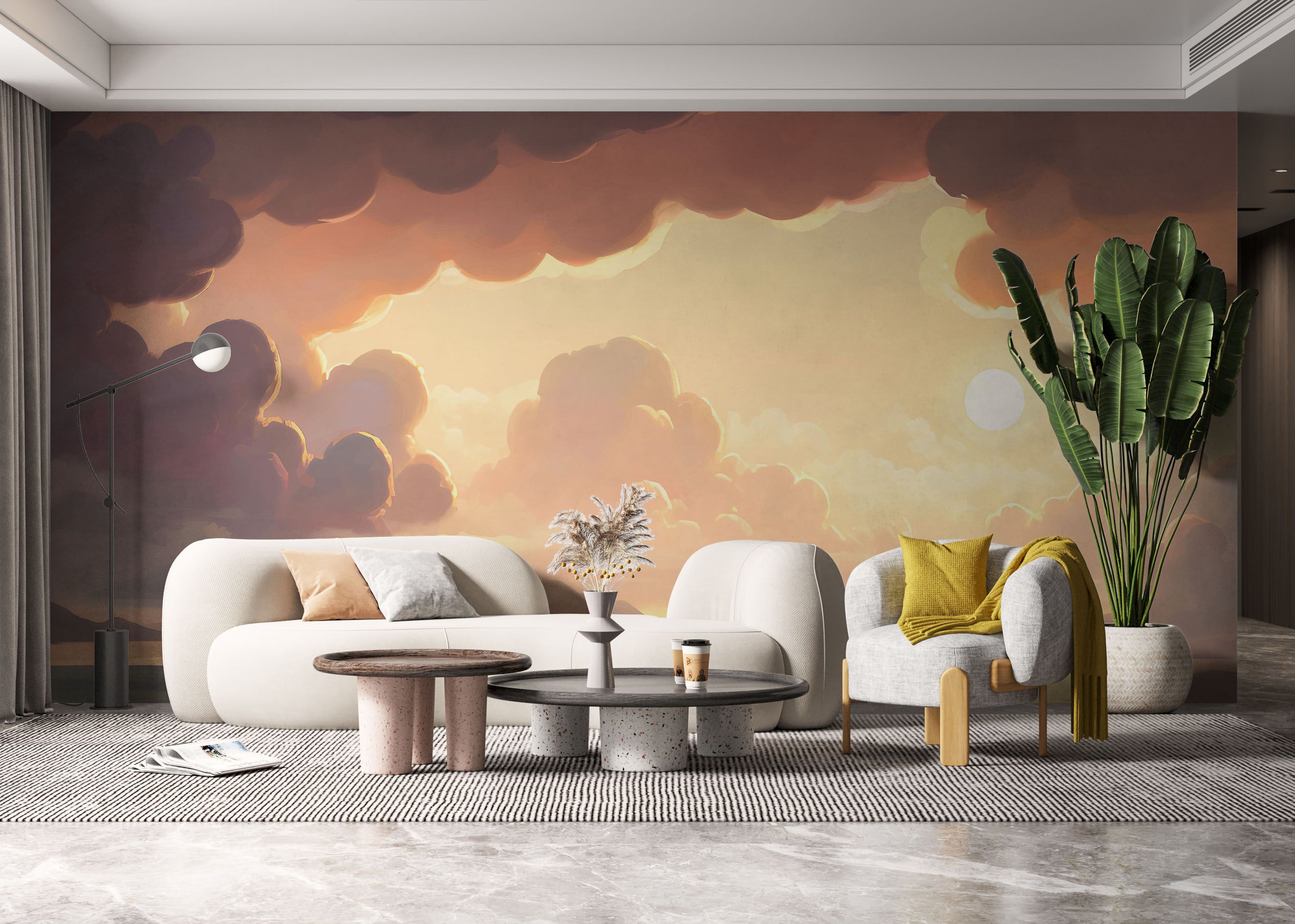 White Beautiful Cloud mockup 6