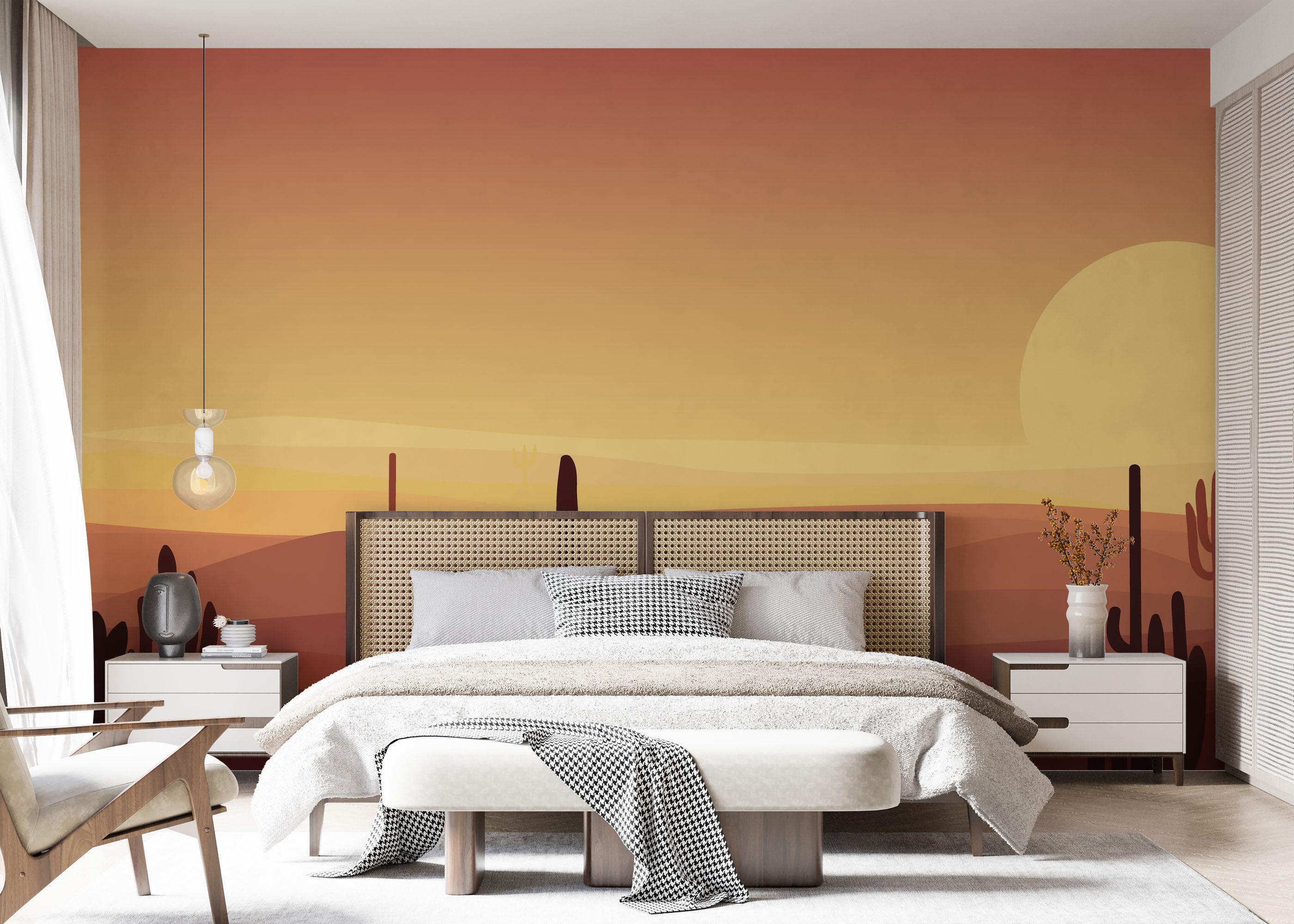 Fototapete Cactus Desert Art mockup 7