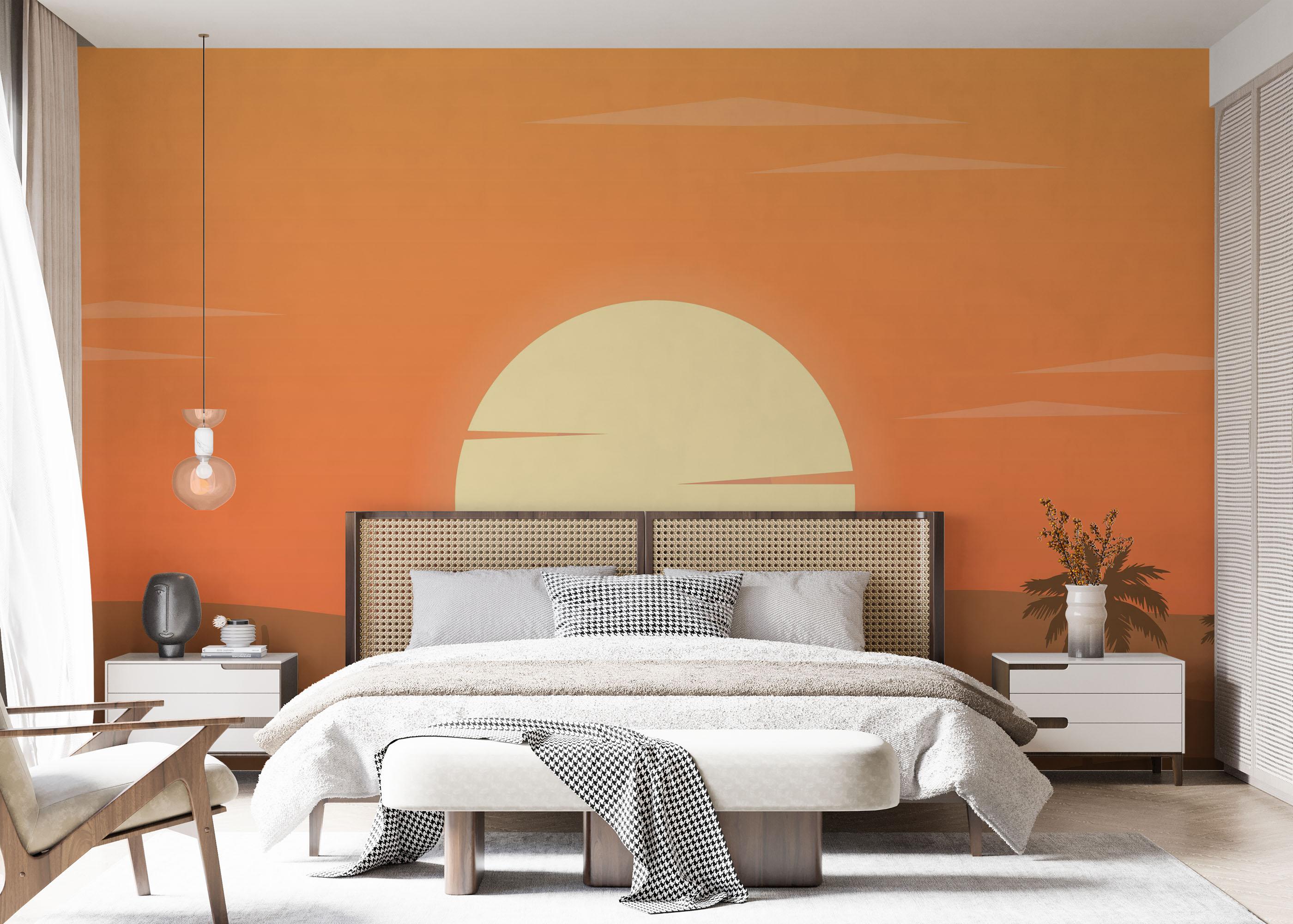 Fototapete Cream Sun Desert mockup 7