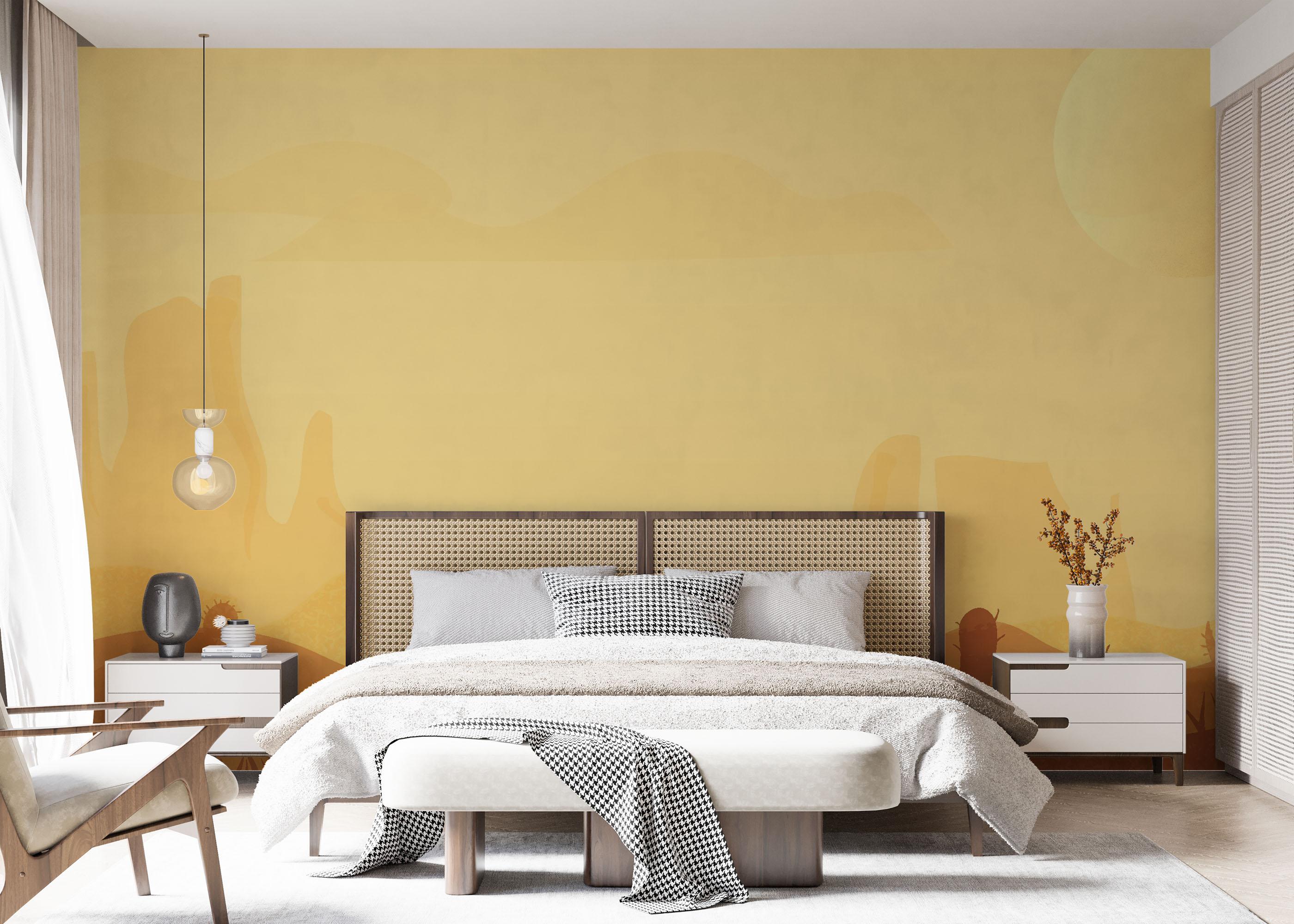 Fototapete Cream Sunset Desert mockup 7