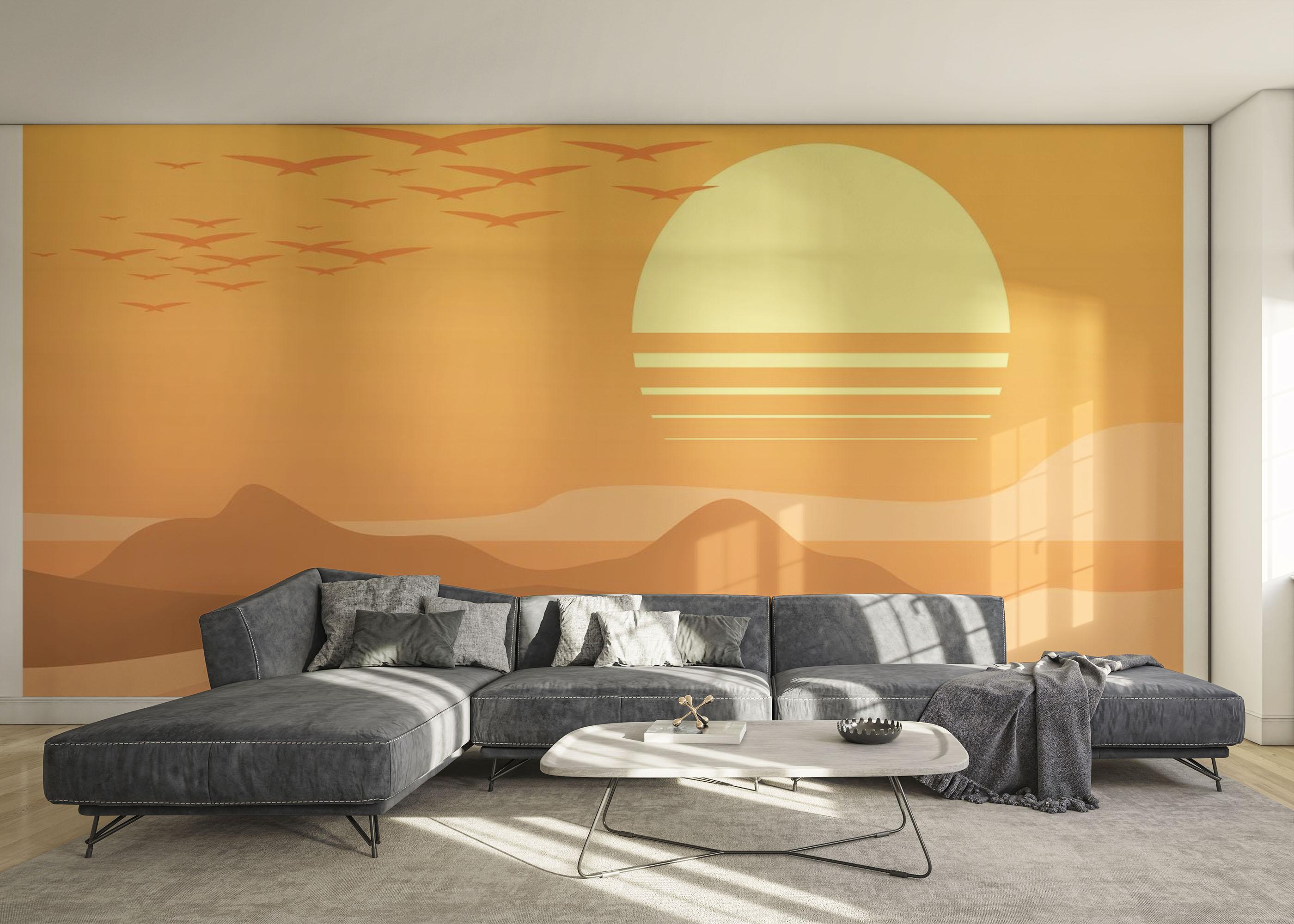 Fototapete Afternoon Desert mockup 0