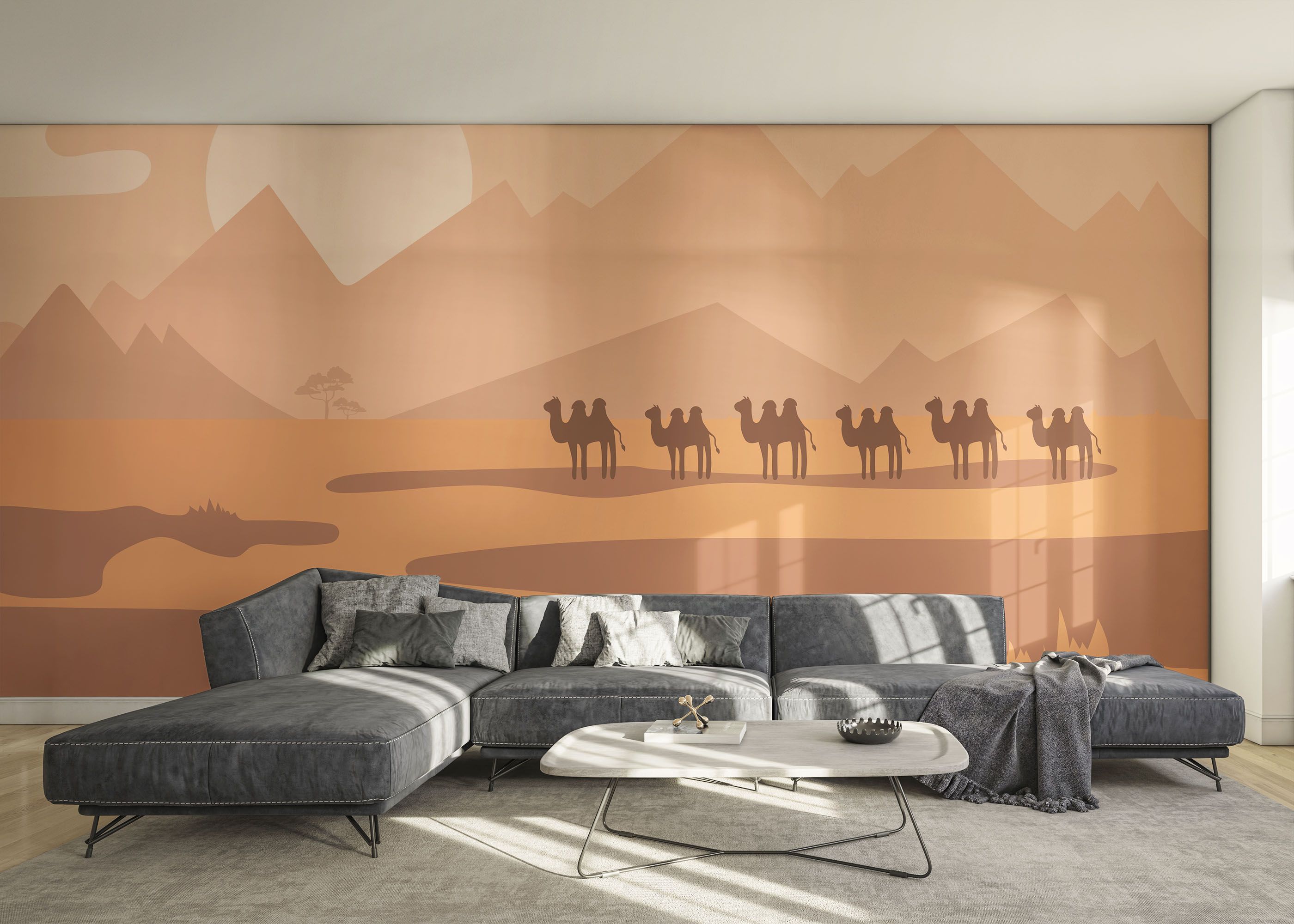 Cream Desert Camels mockup 0
